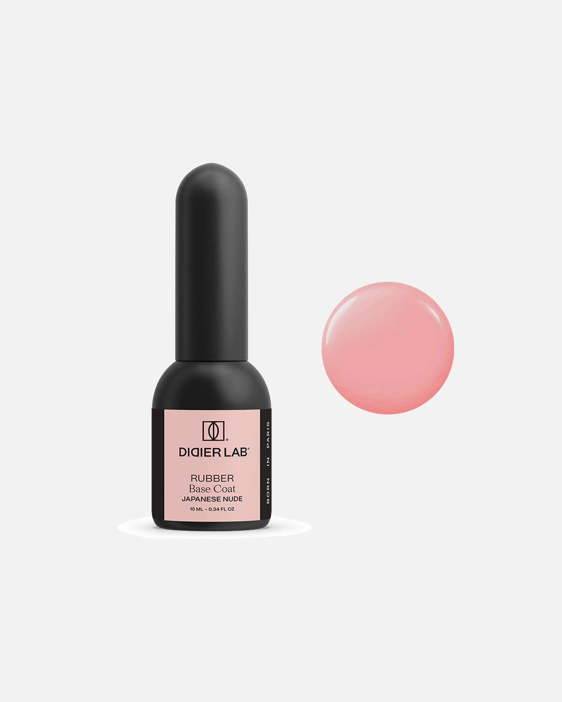Lakier do paznokci dla Unisex Didier LAB Kamuflująca baza kauczukowa japanese nude