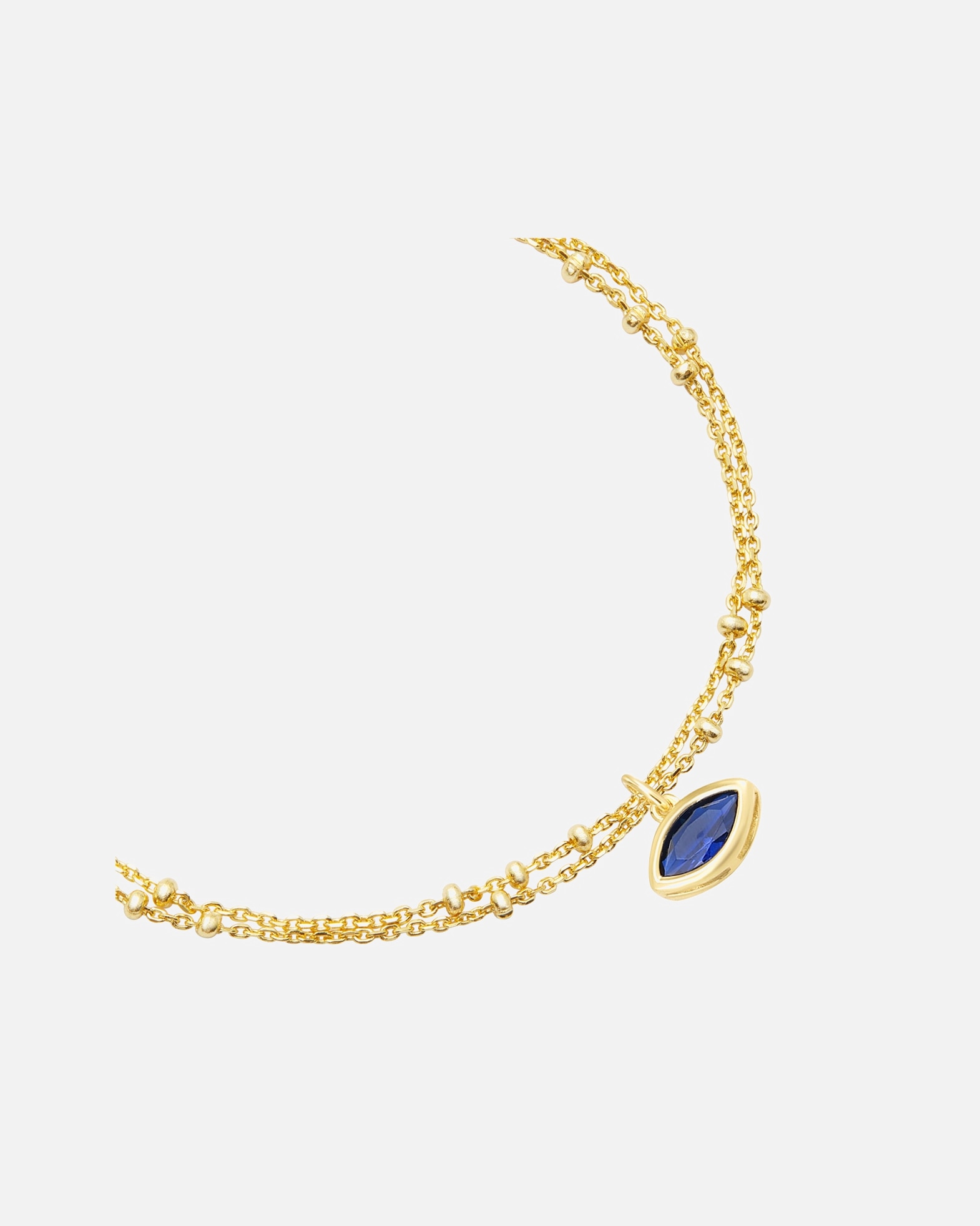 Bransoletka dla Kobieta Glanzstücke München Bransoletka Wszechwidzace oko z Srebro wysokiej próby w Żółte złoto 17,0 cm Basislänge + 3,0 cm Verlängerung