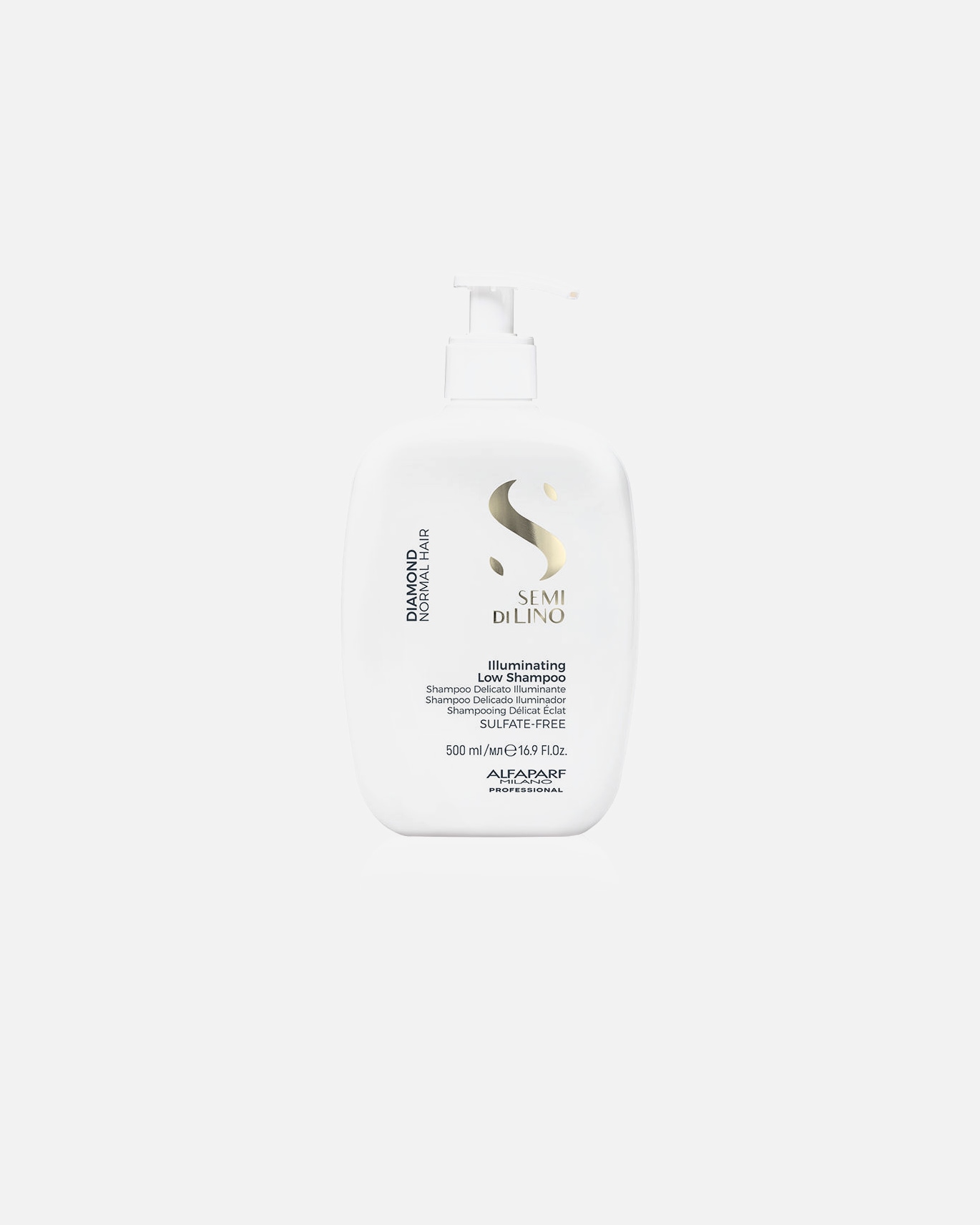 Szampon do włosów dla Unisex ALFAPARF MILANO Szampon rozświetlający o niskiej zawartości DIAMOND SEMI DI LINO 500 ml