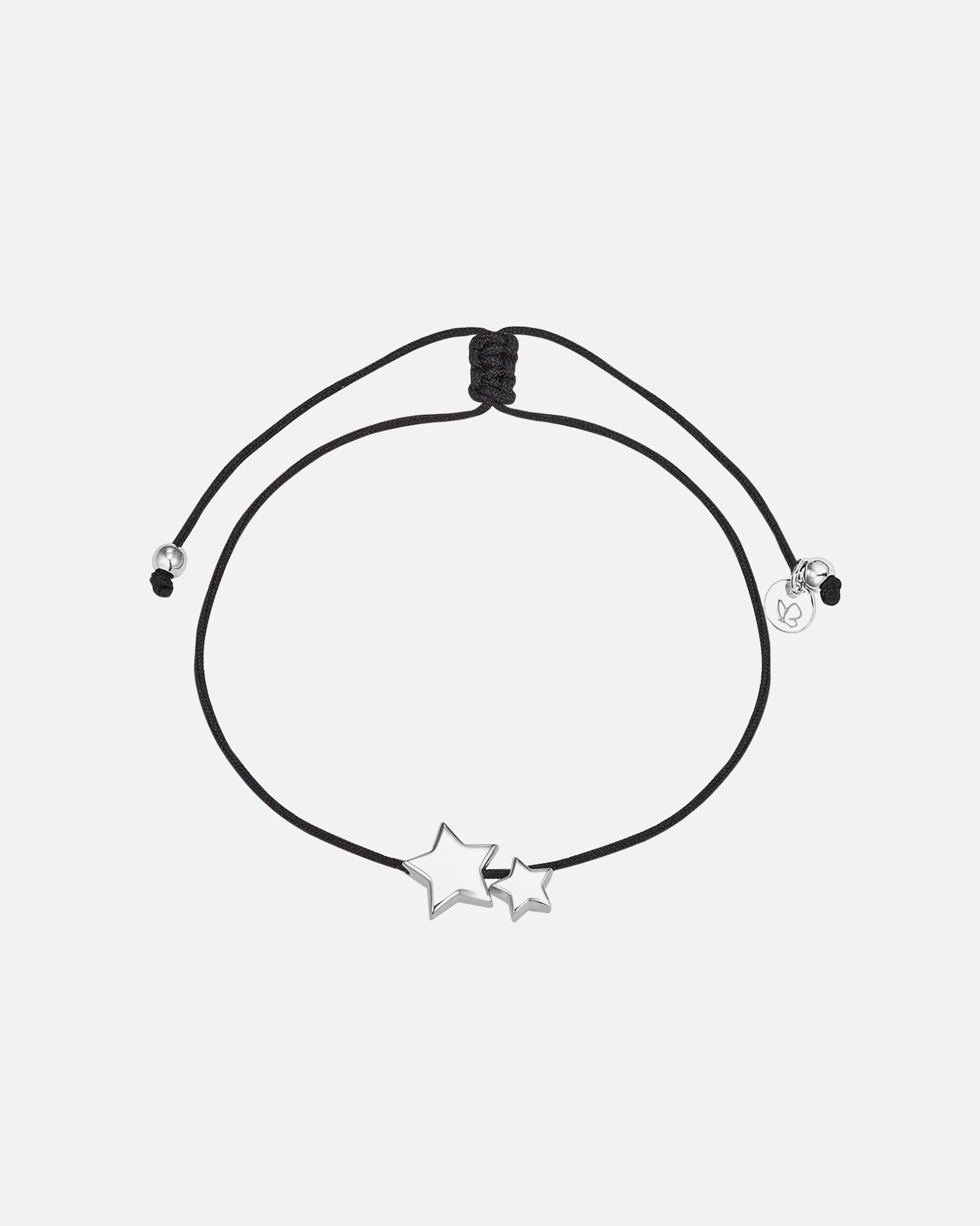 Bransoletka dla Kobieta Glanzstücke München Srebrna bransoleta Gwiazda srebro wysokiej próby srebrny 15,0 - 22,0 cm, flexibel einstellbar