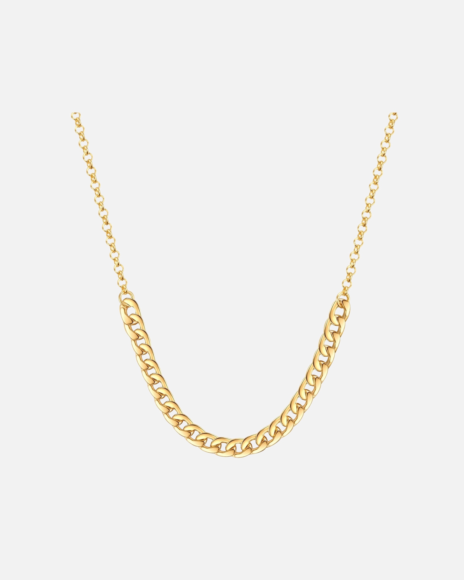 Naszyjnik dla Kobieta Lulu & Jane Łańcuszek Stop metali Żółte złoto 50,5 cm