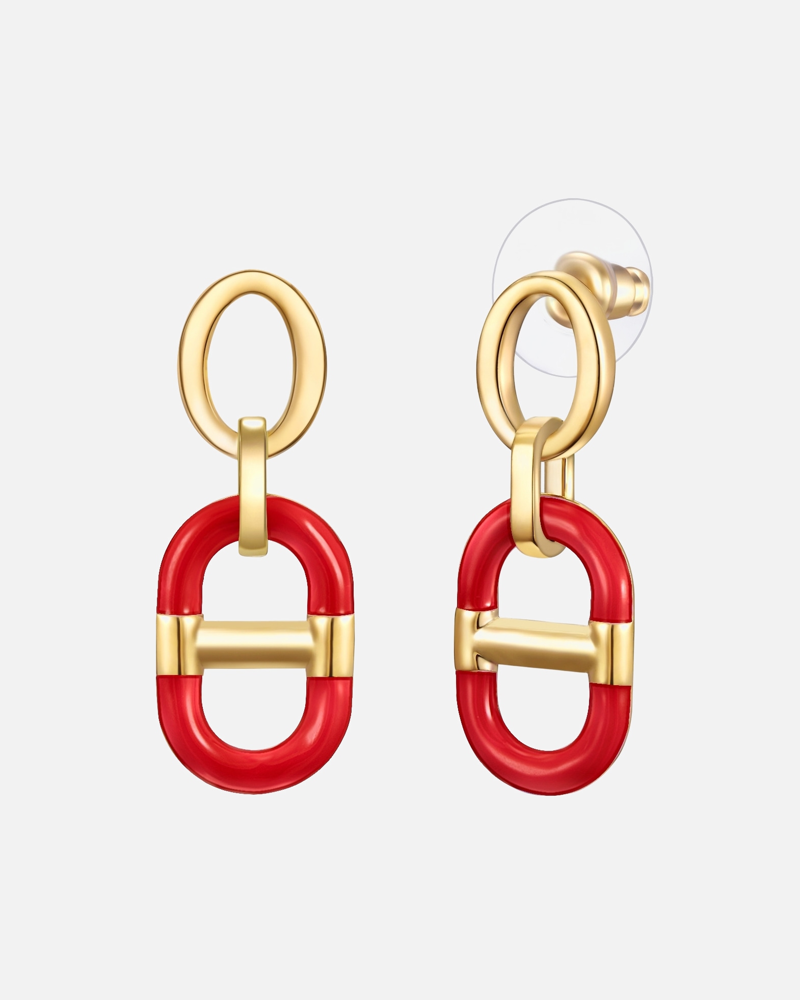 Kolczyki dla Kobieta Lulu & Jane Kolczyki Stop metali Żółte złoto 34,6 mm