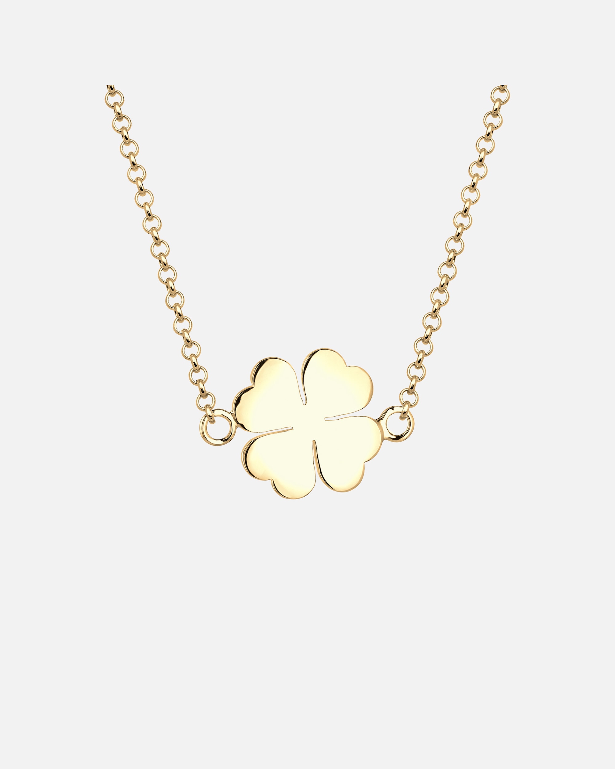 Naszyjnik dla Kobieta Elli Damska koniczynka talizman szczęścia w srebrze próby 925 Sterling Silver goldfarben