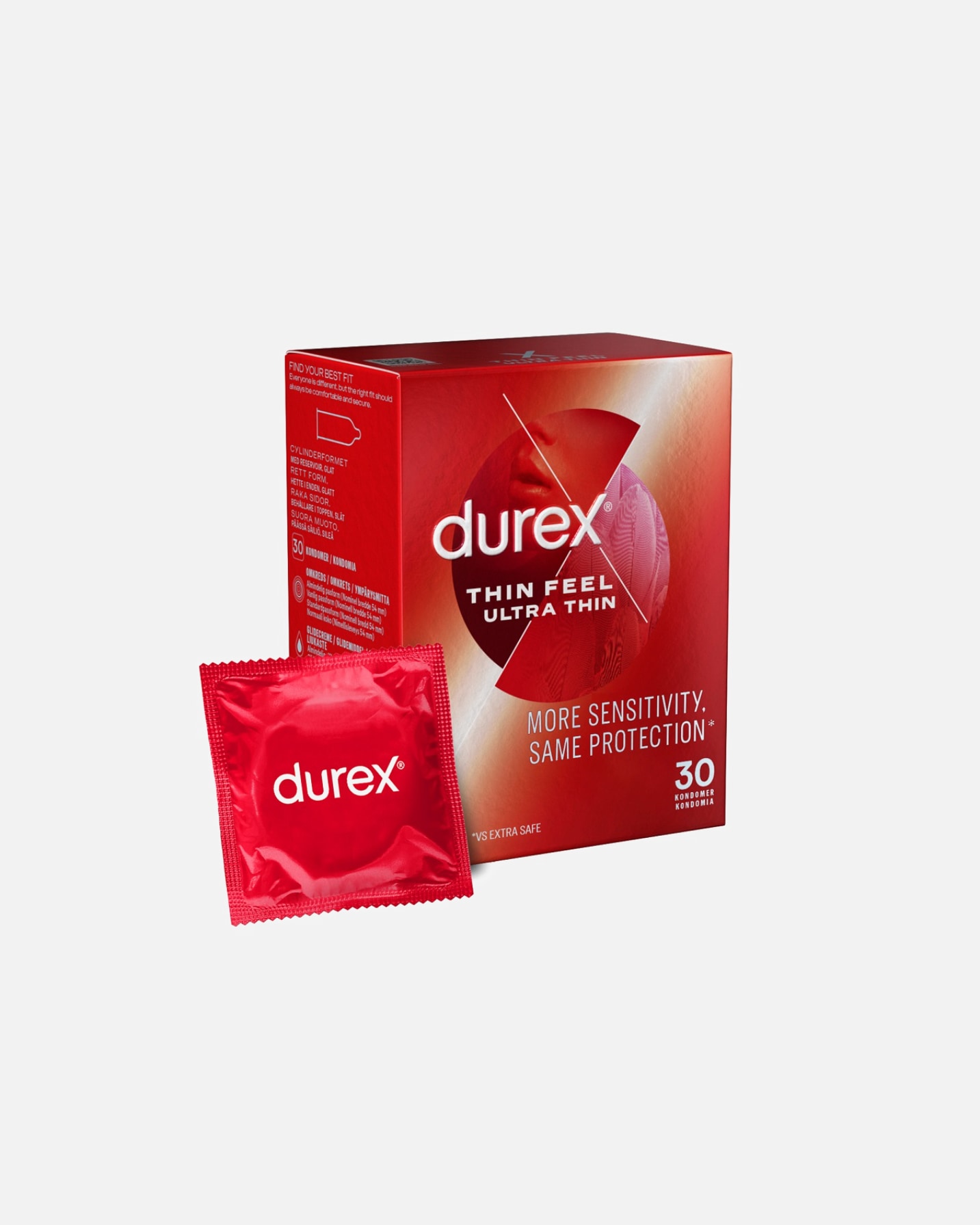 Prezerwatywa dla Mężczyzna Durex Feel Ultra Thin 30 szt