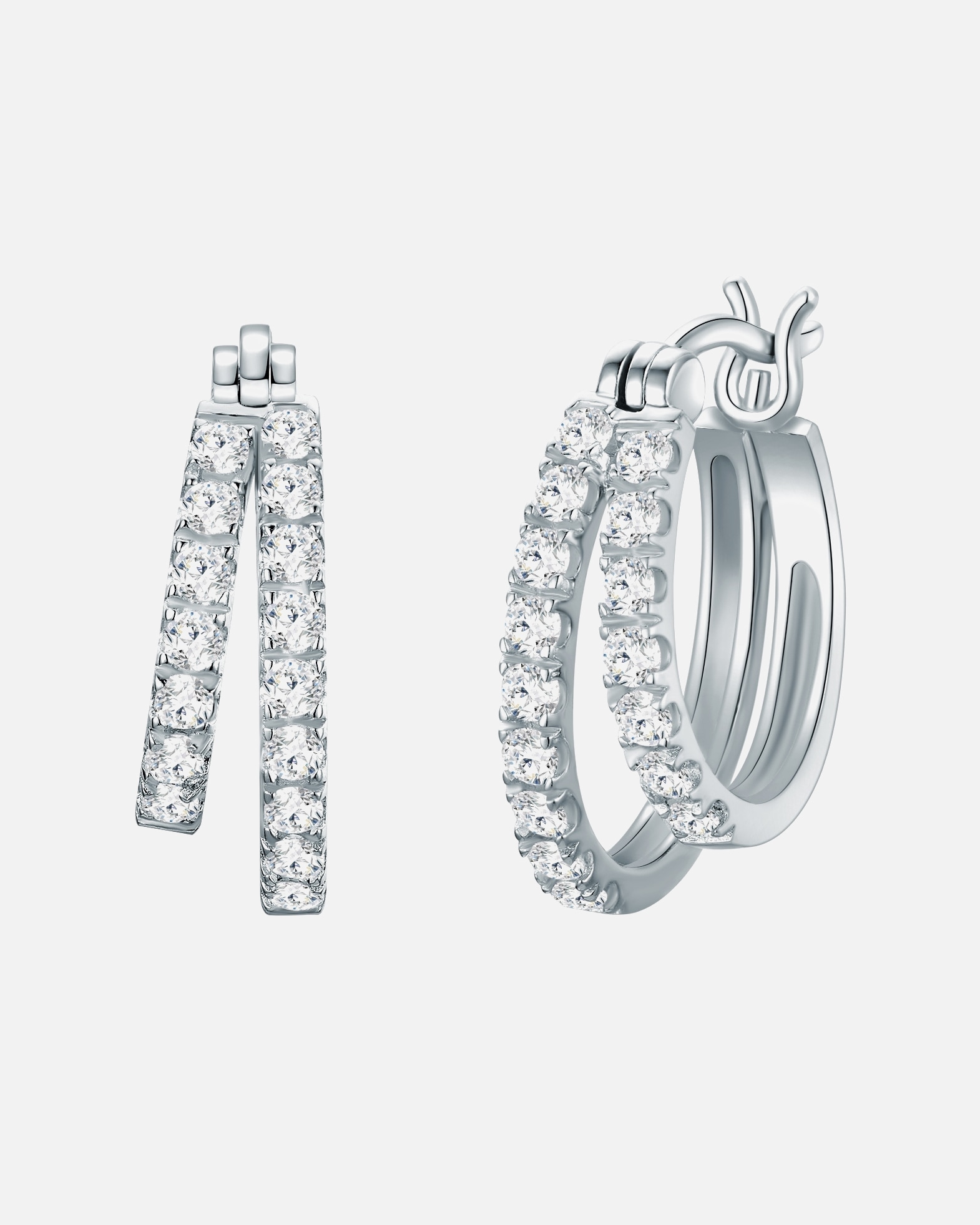 Obrączki dla Kobieta Trilani Srebro wysokiej pr óby Cyrkonia 22,1 mm