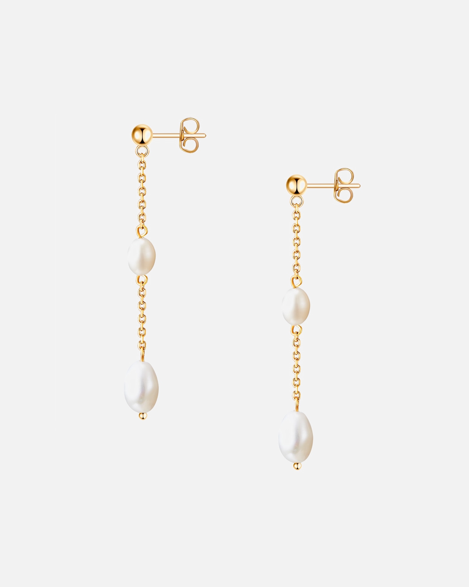 Kolczyki dla Kobieta Valero Pearls Stal nierdzewna Perła hodowlana słodkowodna 57,3 mm