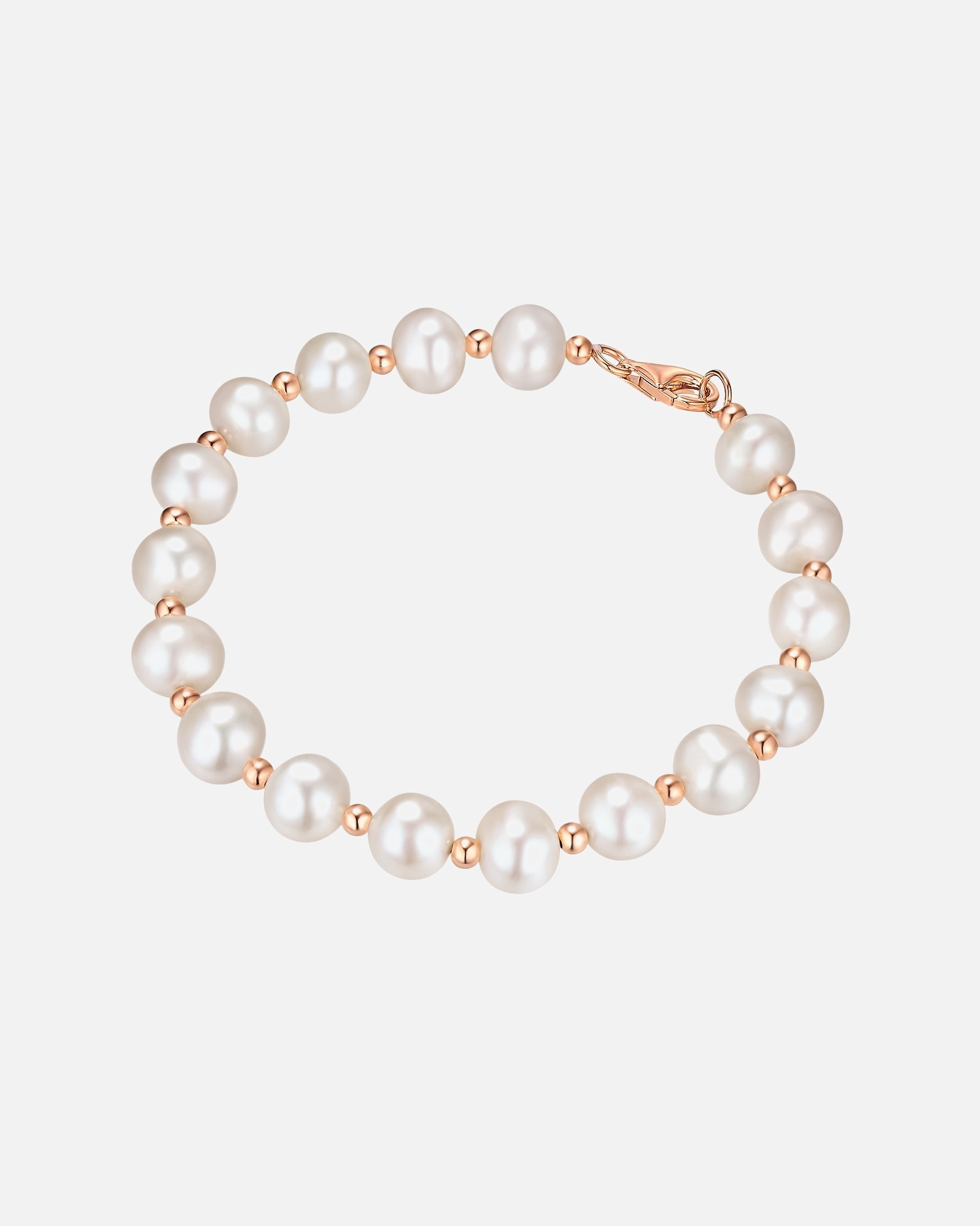 Bransoletka dla Kobieta Srebro wysokiej pr óby Perła hodowlana słodkowodna 19,0 cm