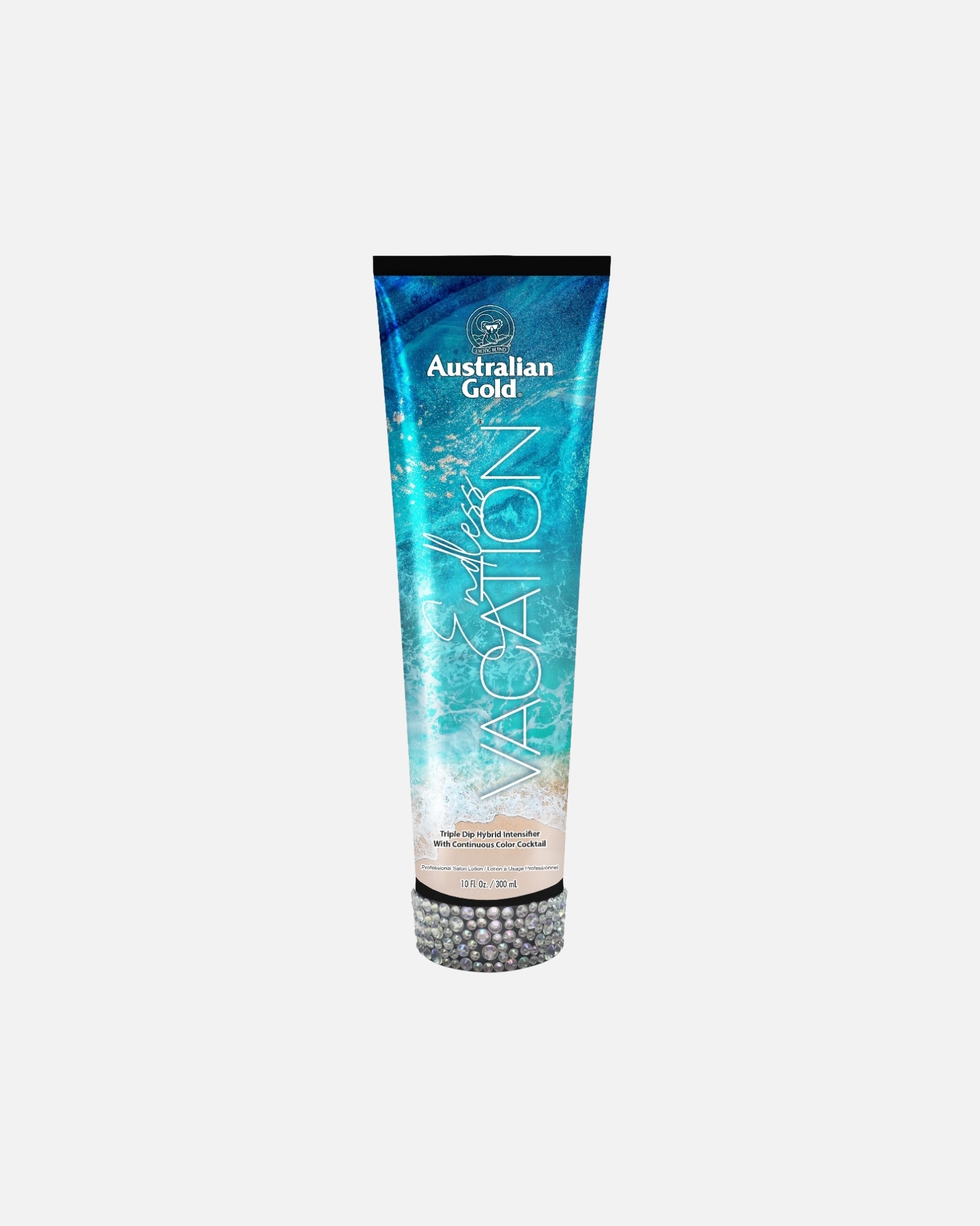 Samoopalacz dla Unisex Australian Gold Endless Vacation Hybrid Intensifier balsam brązujący na solarium z naturalnymi bronzerami 300 ml