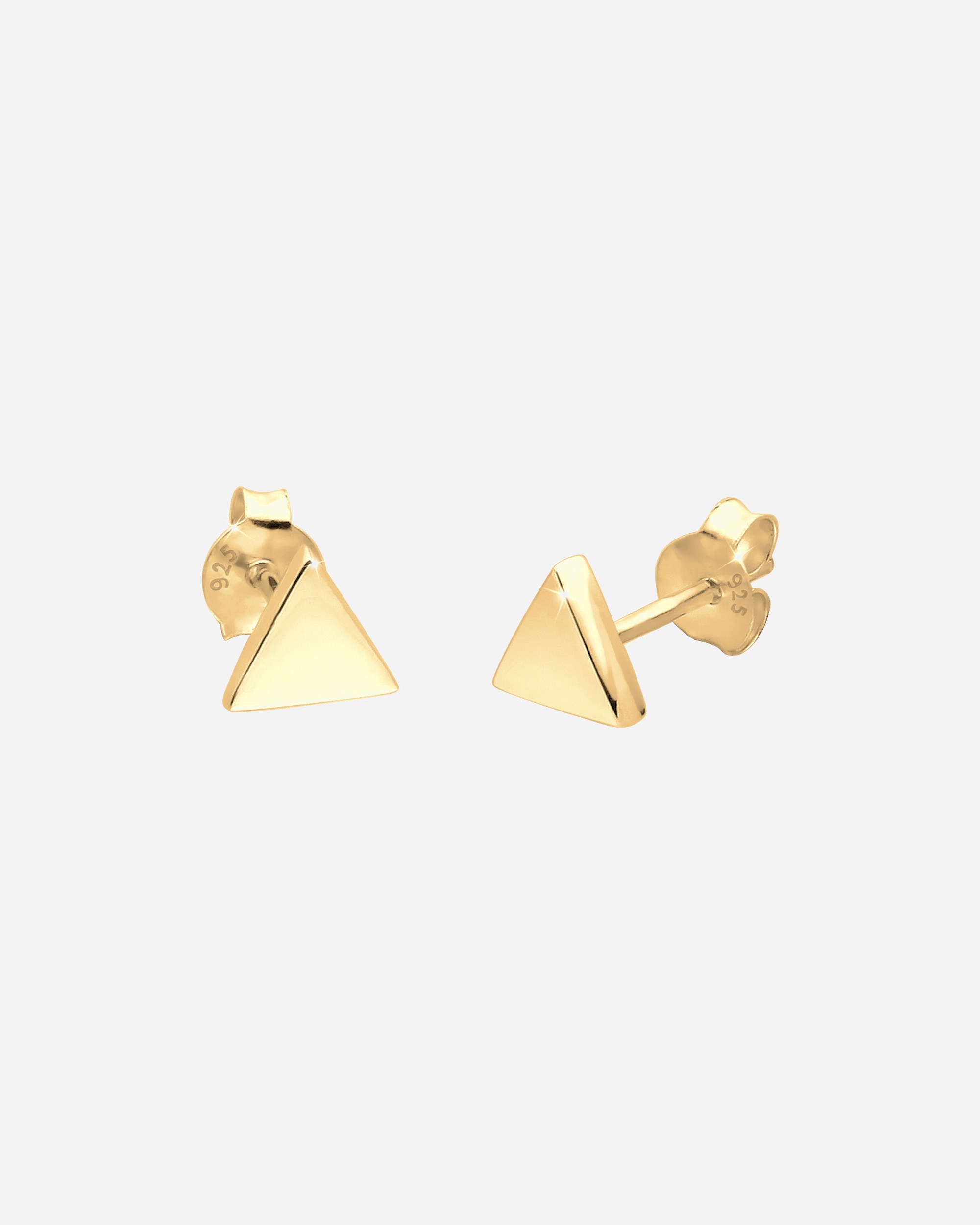 Kolczyki dla Kobieta Elli Damskie kolczyki sztyfty Basic Triangle Geo ze srebra próby 925 Sterling Silver goldfarben