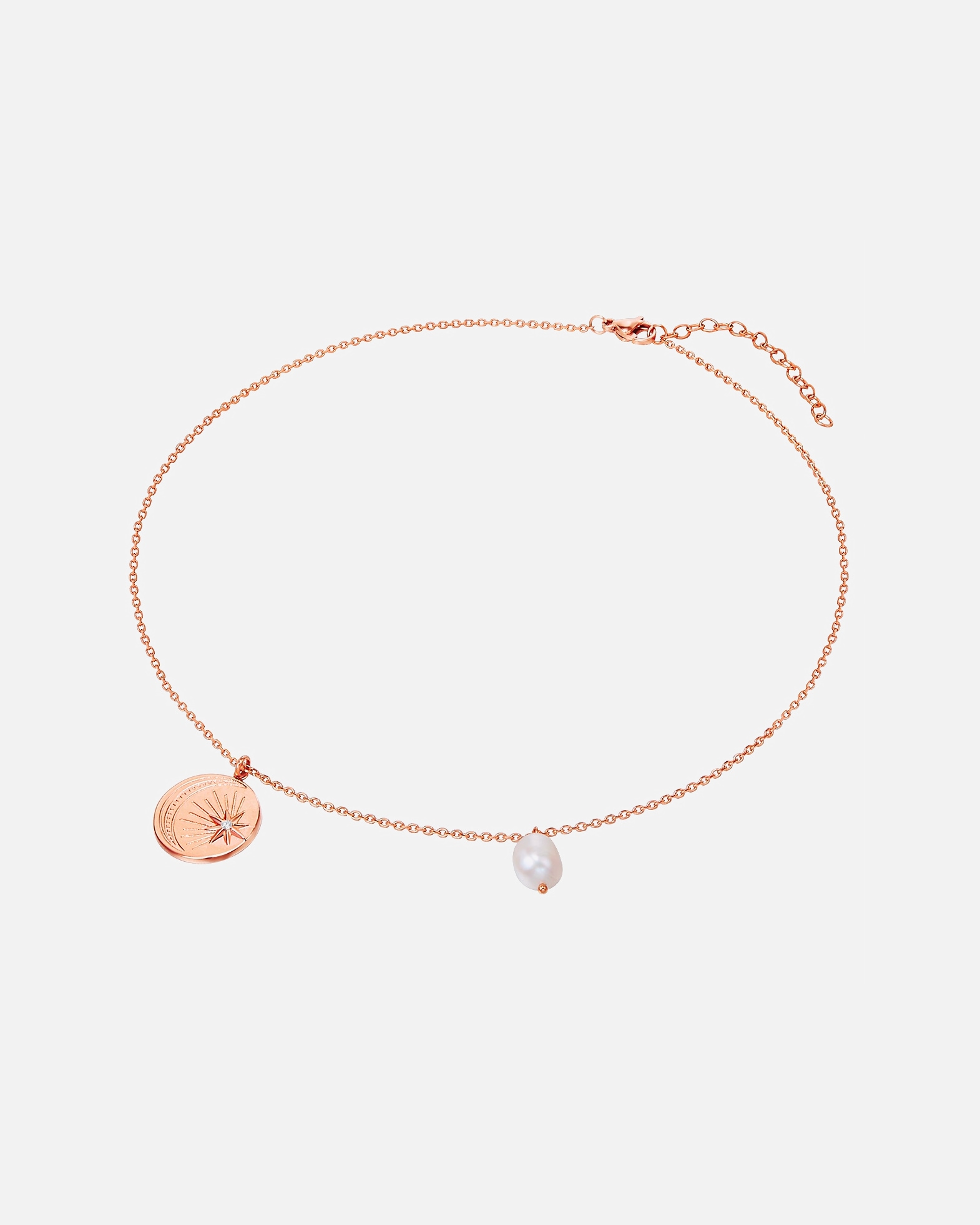 Naszyjnik dla Kobieta Valero Pearls Stal nierdzewna Preciosa Perła hodowlana słodkowodna 40,0 cm Basiskette + 5,0 cm Verlängerung