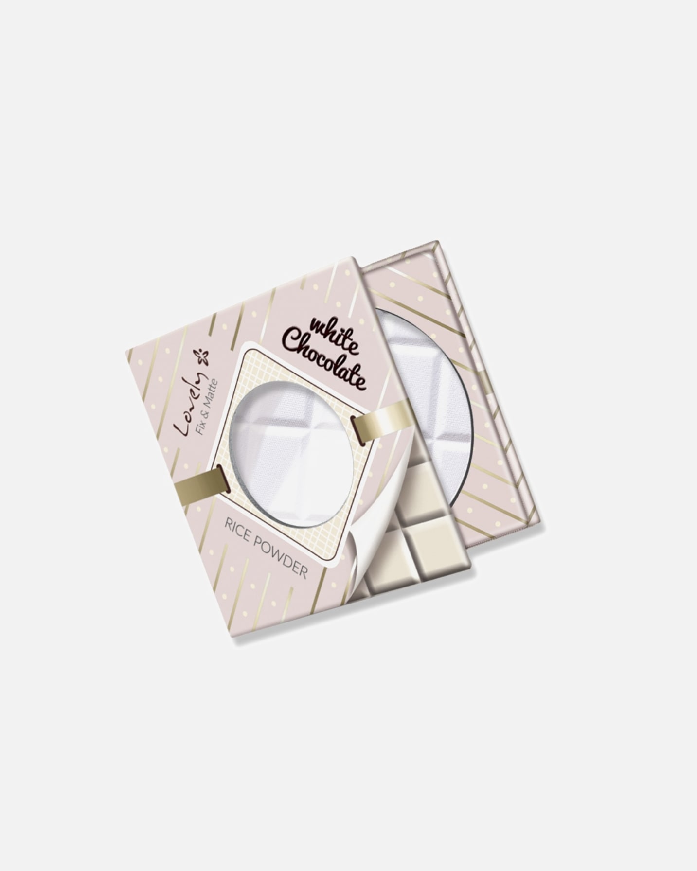 Puder dla Unisex Lovely White Chocolate Rice Powder Transparentny