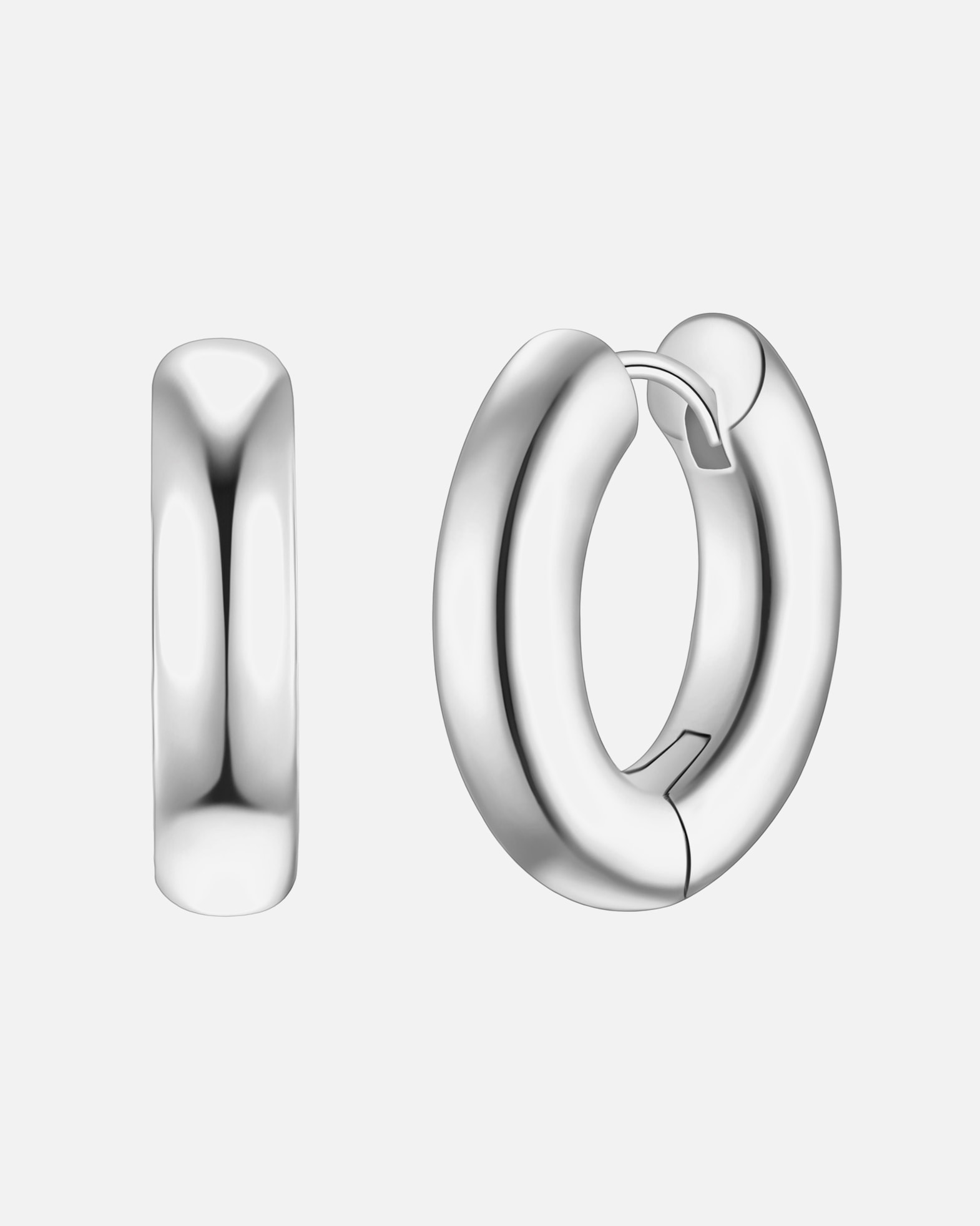 Obrączki dla Kobieta Yokoamii Kolczyki kola z posrebrzanego metalu 23,8 mm