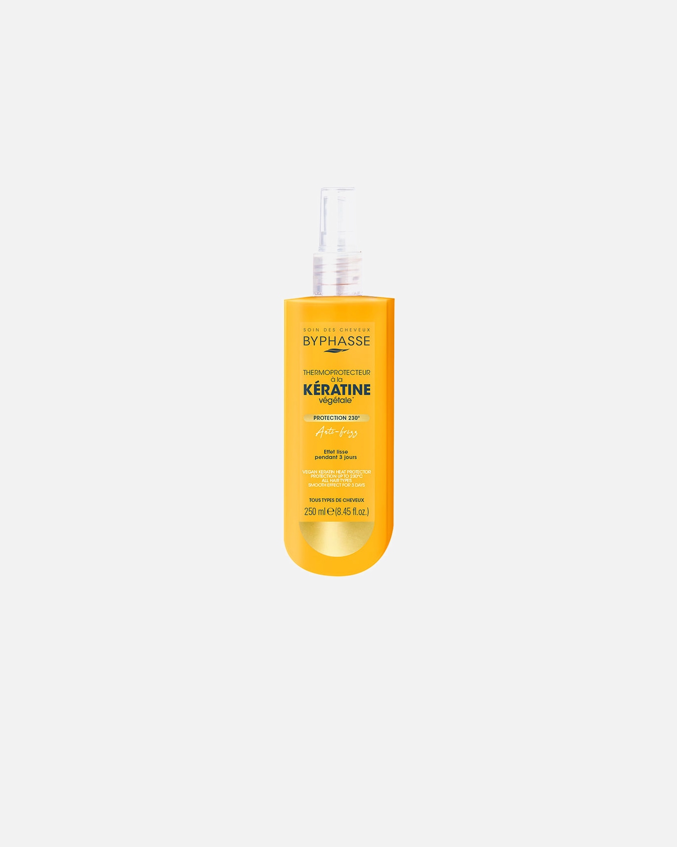 Lakier do włosów dla Unisex Byphasse KÉRATINE spray termoochronny 250 ml