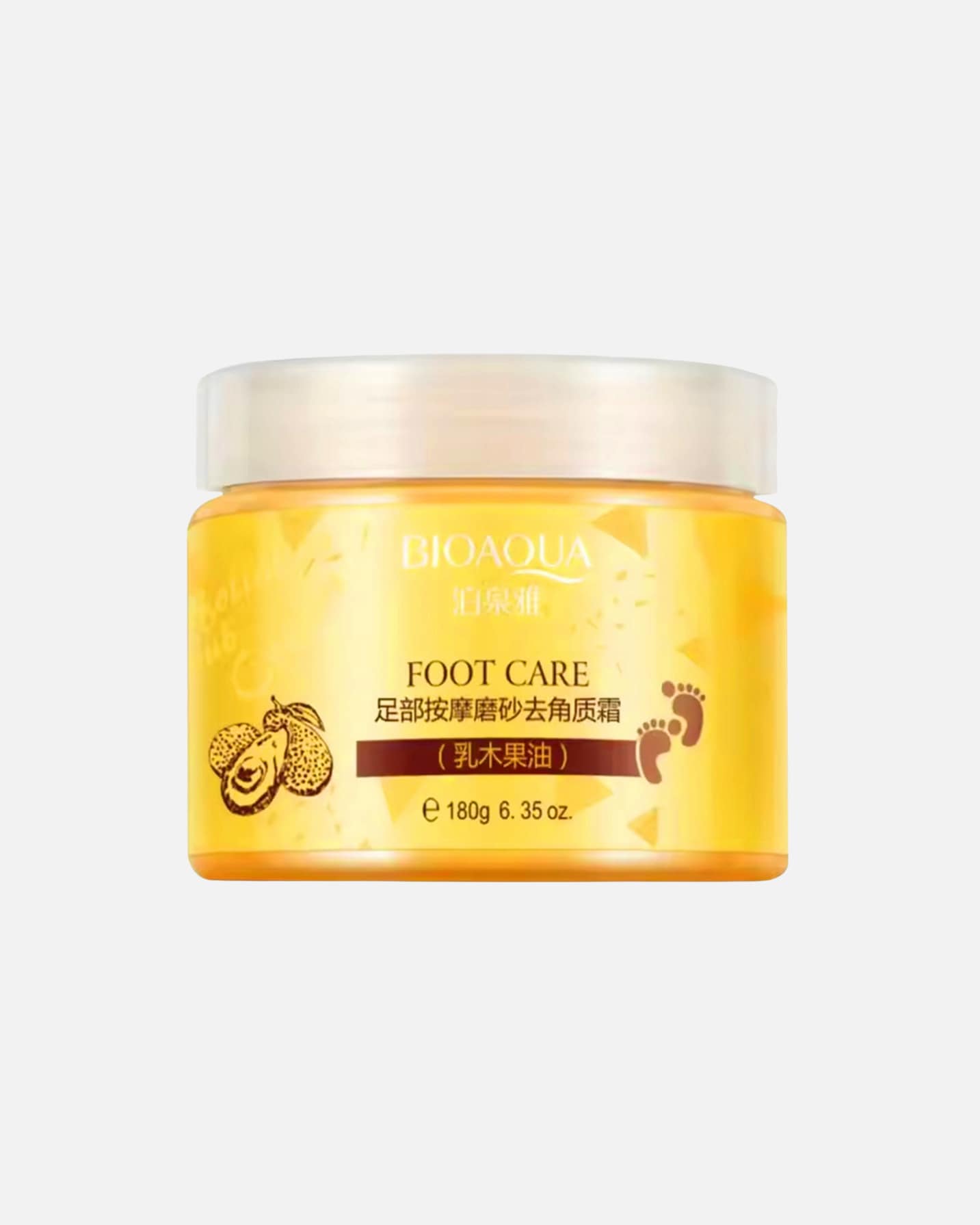 Krem do stóp dla Unisex Bioaqua Default Brand Line Foot Care kremowy peeling złuszczający do stóp z masłem shea i awokado 180 ml