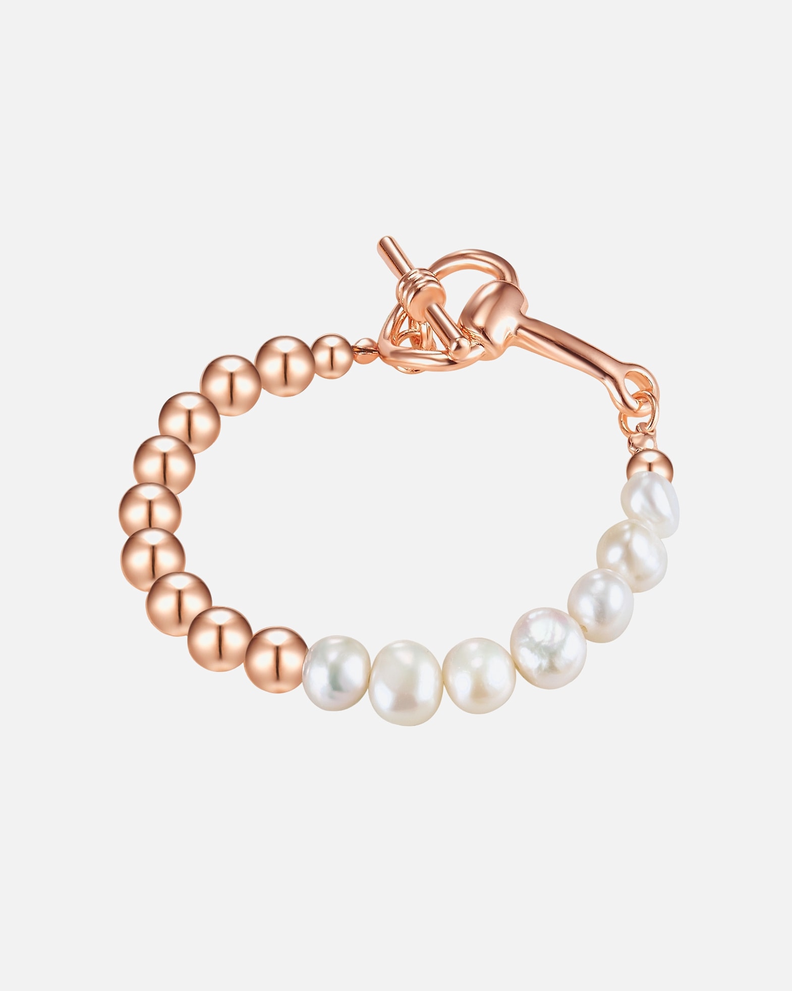 Bransoletka dla Kobieta Mosiadz Perła hodowlana słodkowodna 19,5 cm