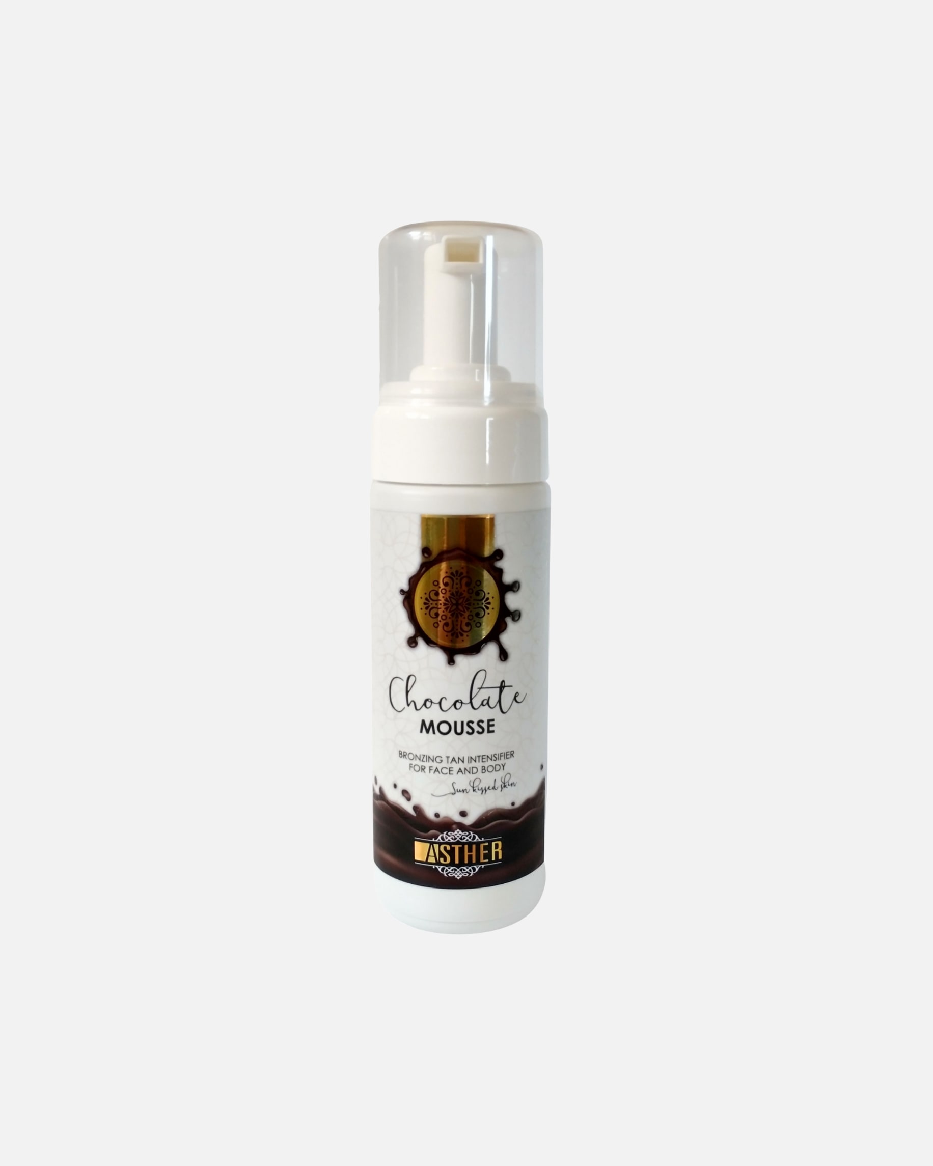 Balsam do opalania dla Unisex Asther Default Brand Line Chocolate Mousse przyspieszacz opalania w piance z ekstraktami roślinnymi 150 ml