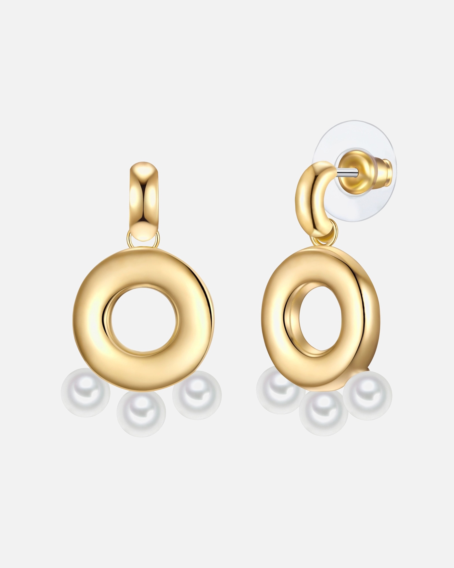 Kolczyki dla Kobieta Kolczyki z Stop metali w;"Żółte złoto 33,3 mm