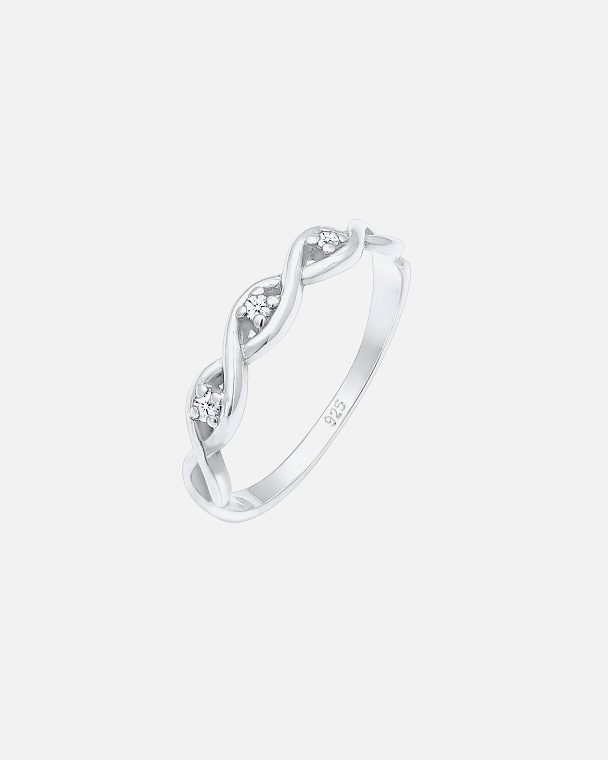 Pierścionek dla Kobieta Elli DIAMONDS Pierścionek zaręczynowy Srebro 925 Sterling Damski dla kobiet z brylantem (0.009 ct) 52