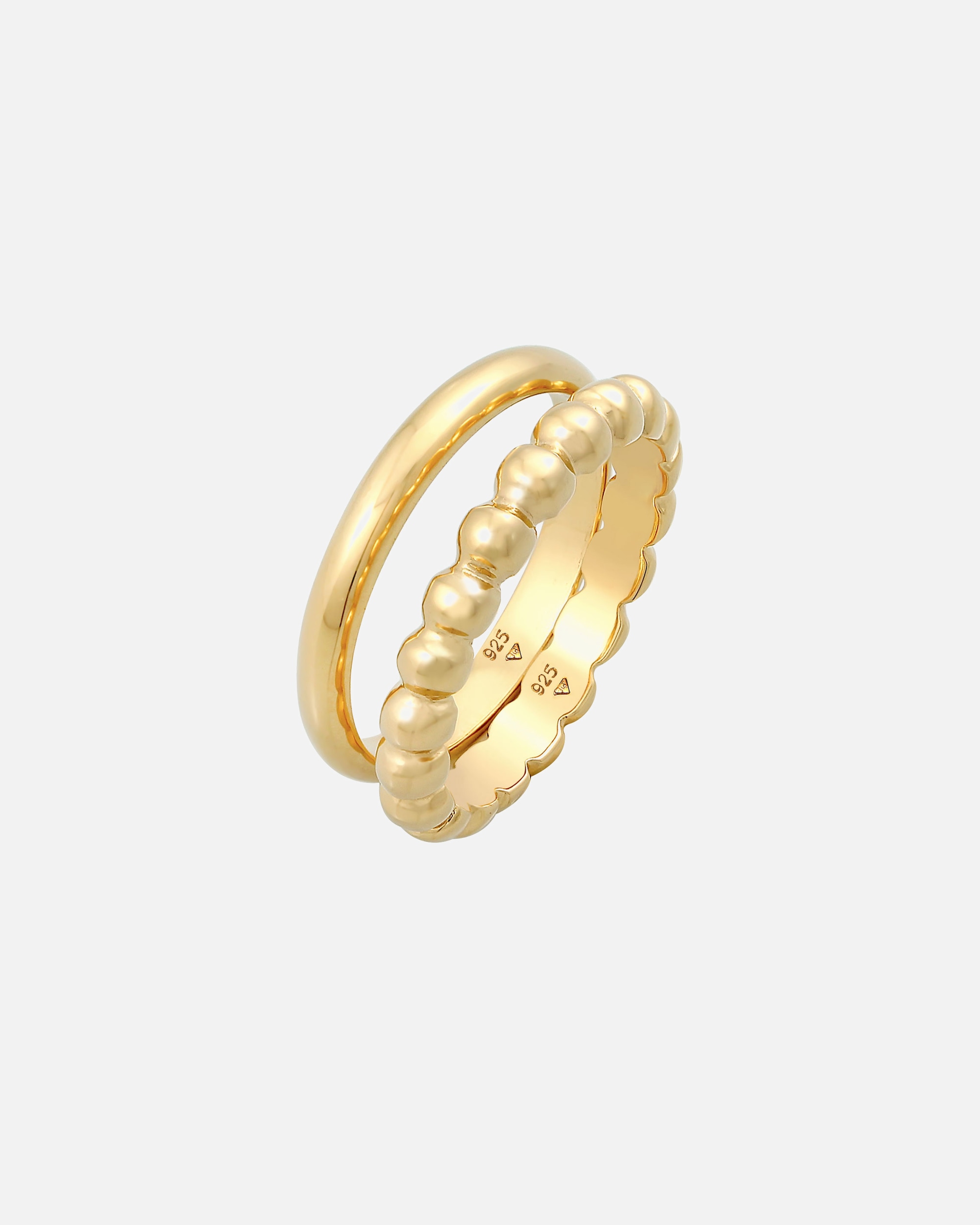 Pierścionek dla Kobieta Elli Damska obrączka Duo Basic Trend Kula Basic w srebrze próby 925 Sterling Silver 54
