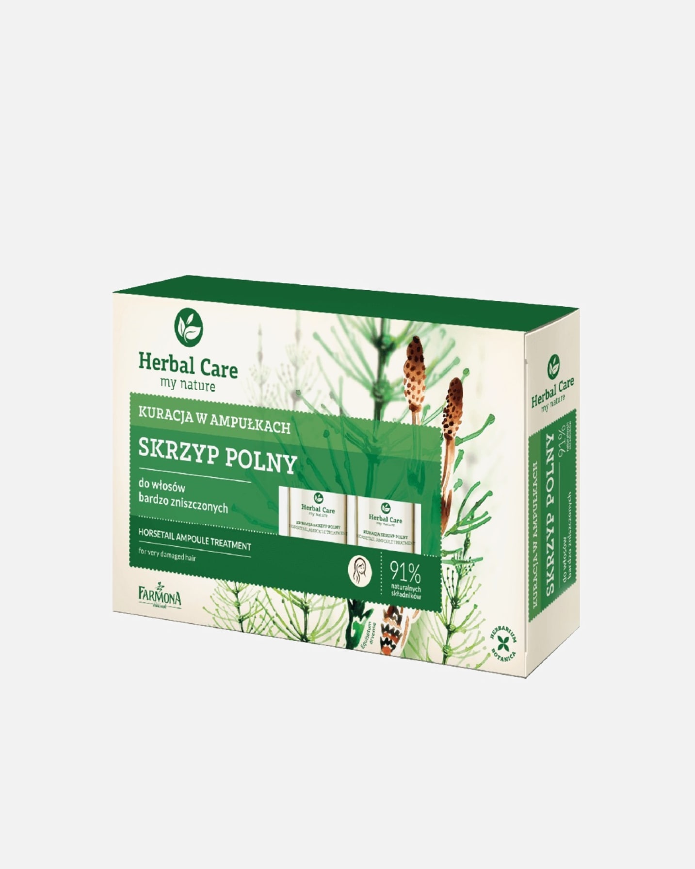 Kuracja do włosów dla Unisex Farmona Herbal Care Skrzyp Polny 25 ml