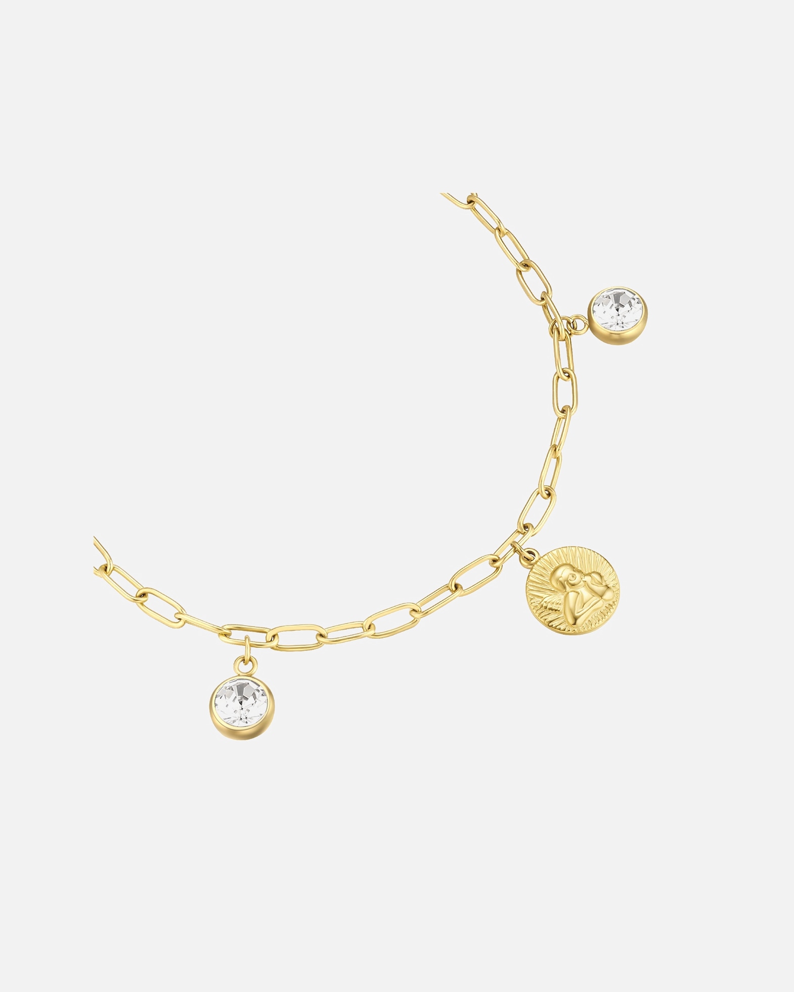 Bransoletka dla Kobieta EASTSIDE Bransoletka Stal nierdzewna Żółte złoto 22,0 cm, flexibel einstellbar