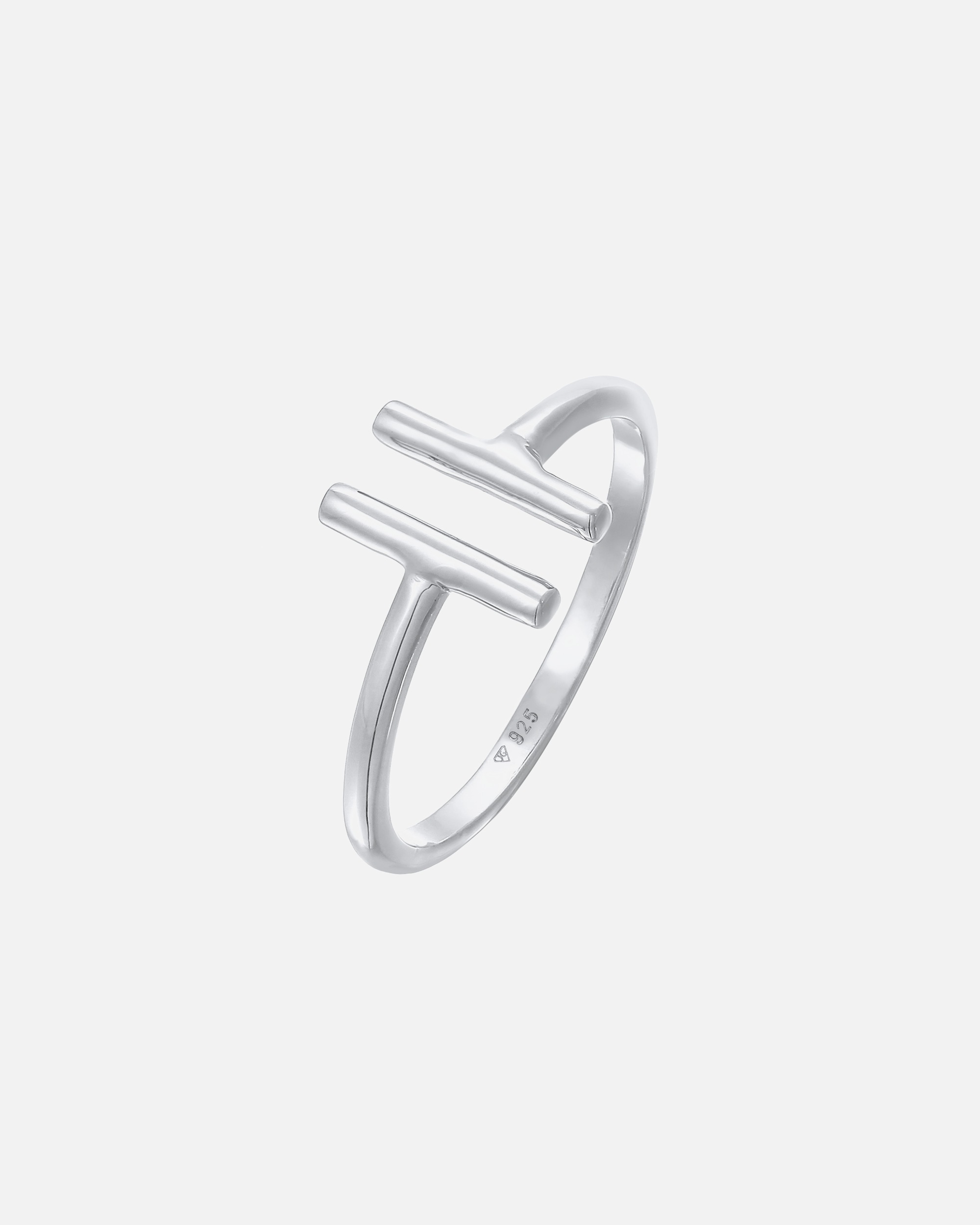 Pierścionek dla Kobieta Elli Damski Geo Trend otwarty w srebrze 925 Sterling Silver 58