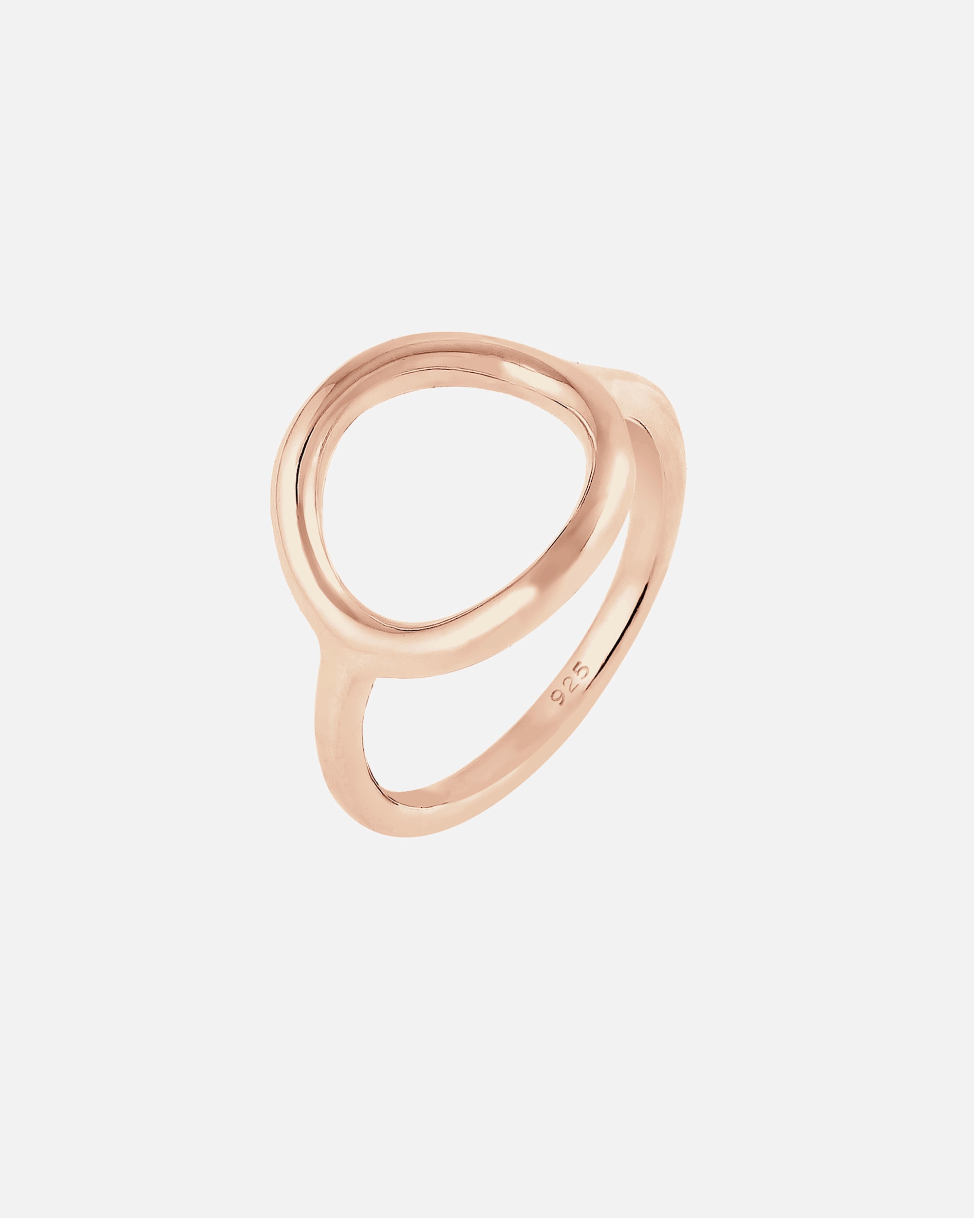 Pierścionek dla Kobieta Elli Damski koło okrągły Geo Statement w srebrze 925 Sterling Silver 56