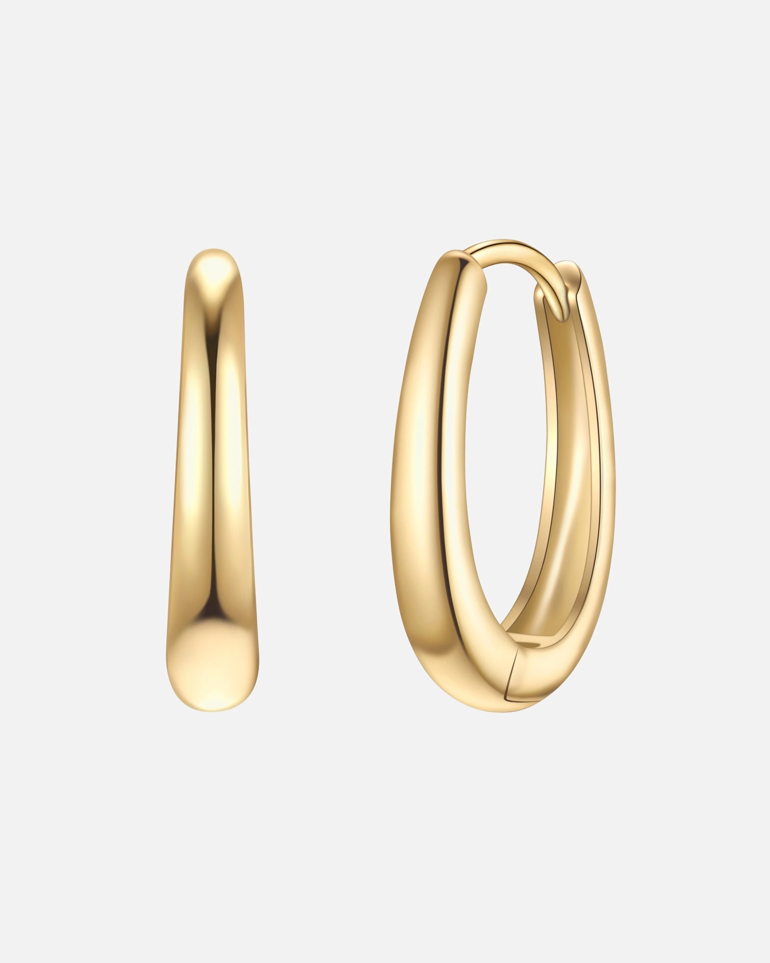 Obrączki dla Kobieta Glanzstücke München Kolczyki kola ze srebra próby 925 w kolorze zlotym 20,7 mm