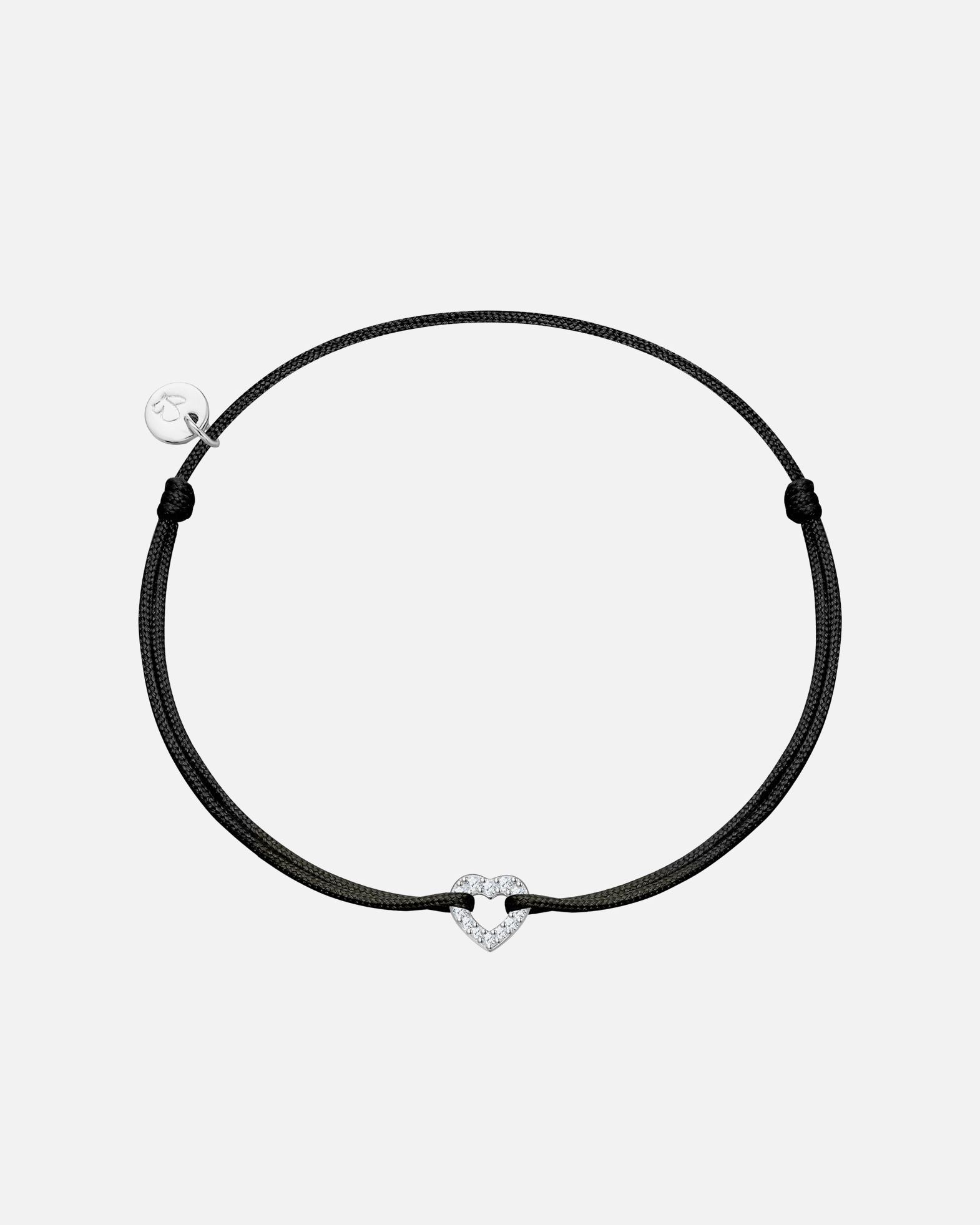 Bransoletka dla Kobieta Glanzstücke München Bransoletka Serce z Srebra Sterling w srebrze z cyrkonia 15,0 - 22,0 cm, flexibel einstellbar