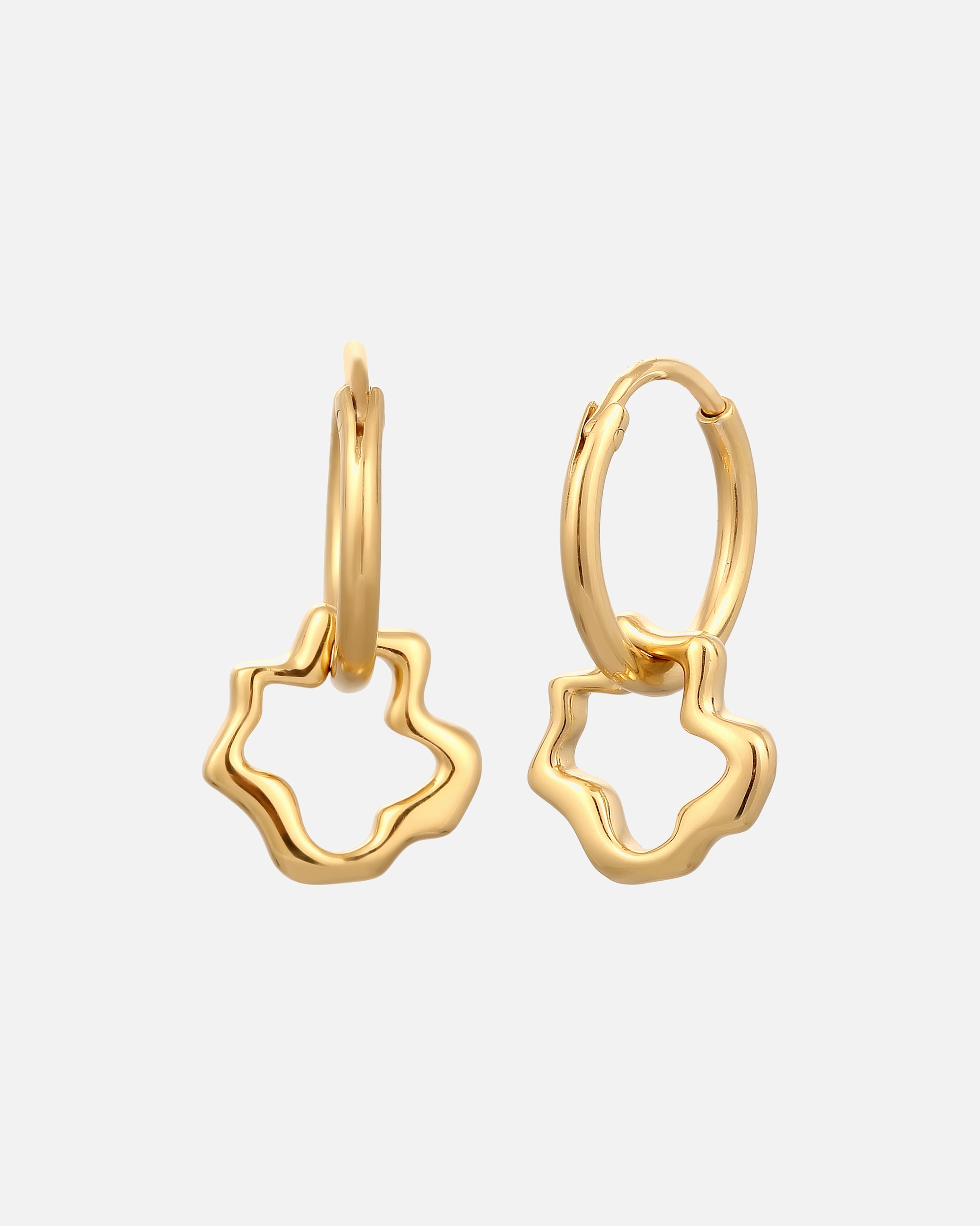 Kolczyki dla Kobieta Elli Kreolki Damskie Kwiat 925 Sterling Silver goldfarben