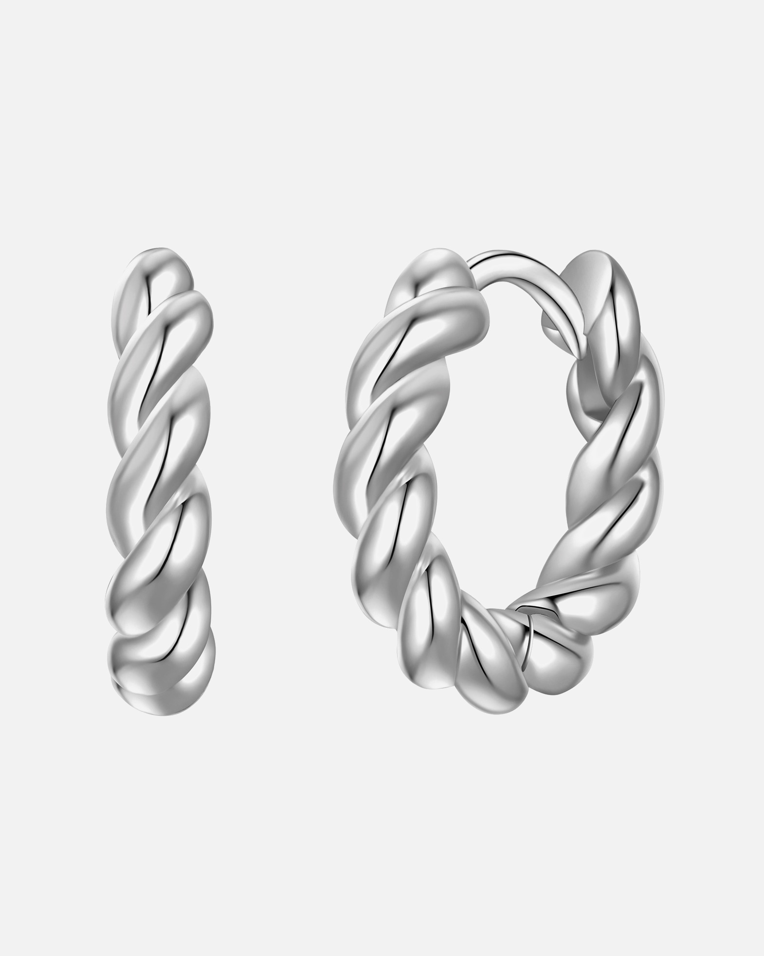 Obrączki dla Kobieta Kolczyki w Mosiadz z Srebrny 18,2 mm