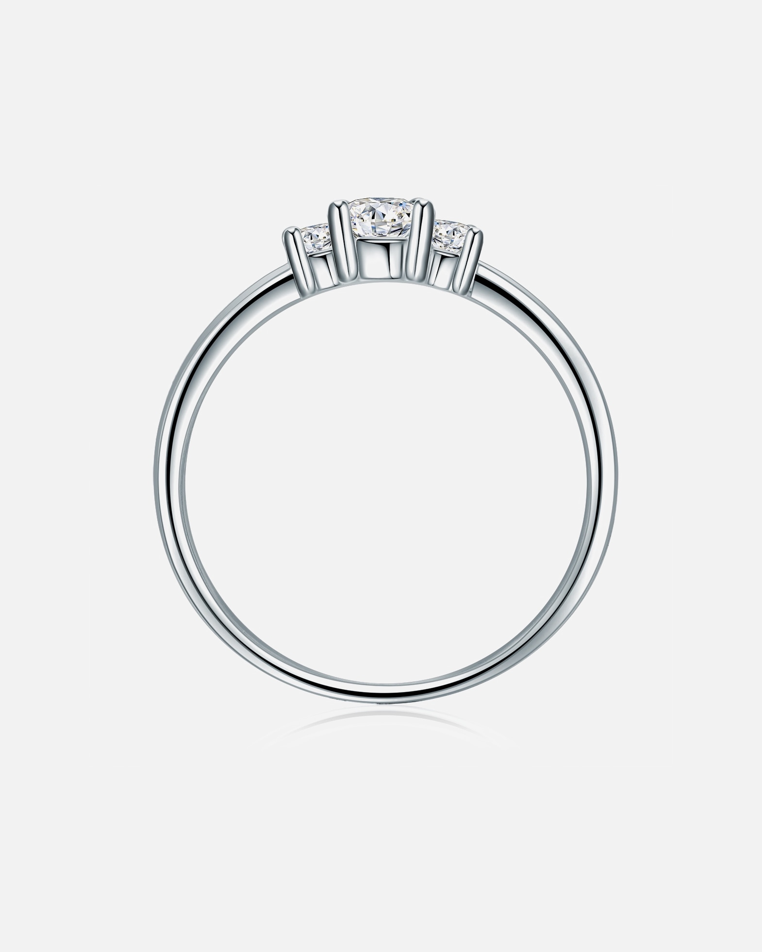 Pierścionek dla Kobieta Trilani Srebrny pierścionek srebro wysokiej próby Topaz srebrny 58