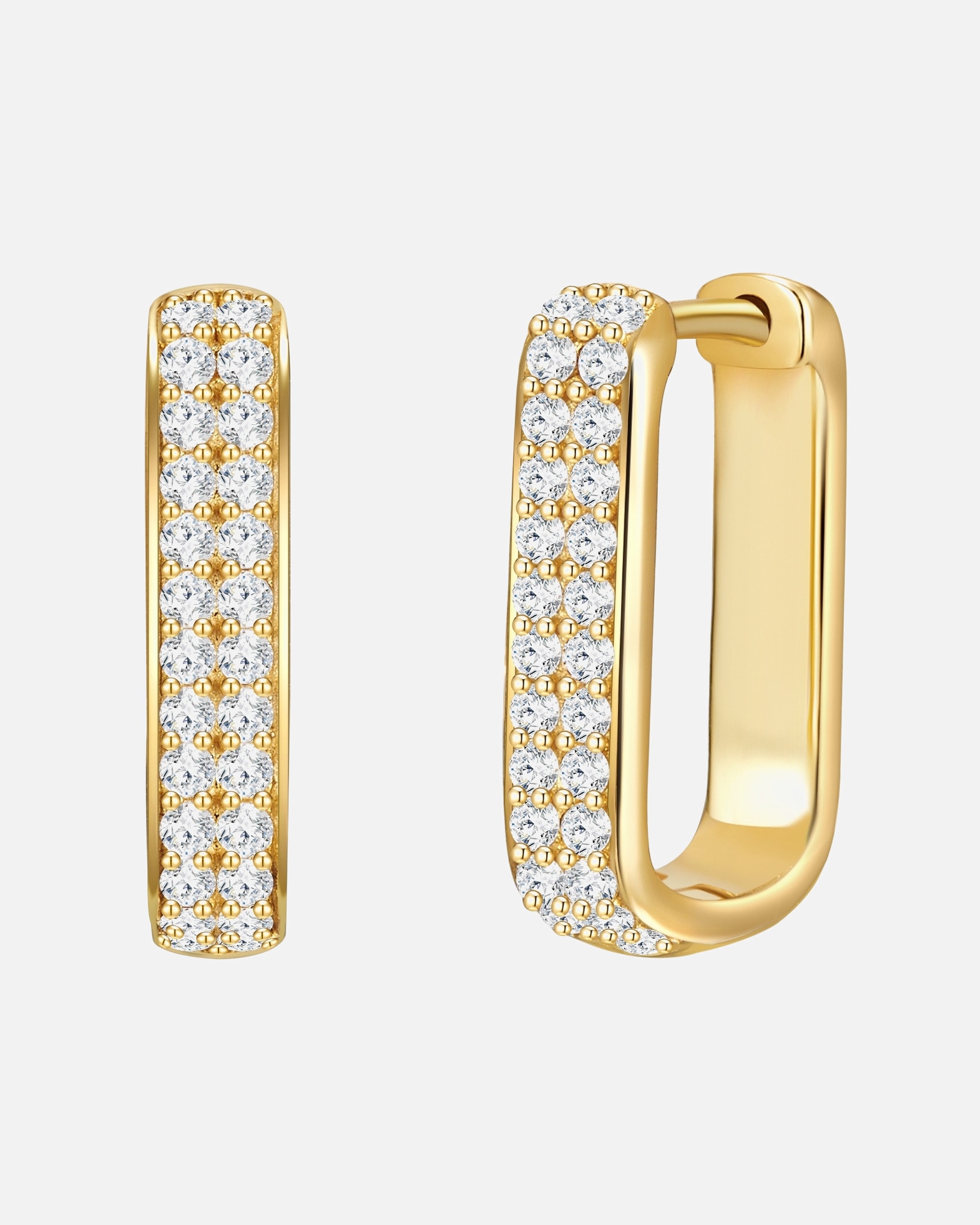 Kolczyki dla Kobieta Glanzstücke München Kolczyki z Srebro wysokiej próby w Żółte złoto 15,1 mm