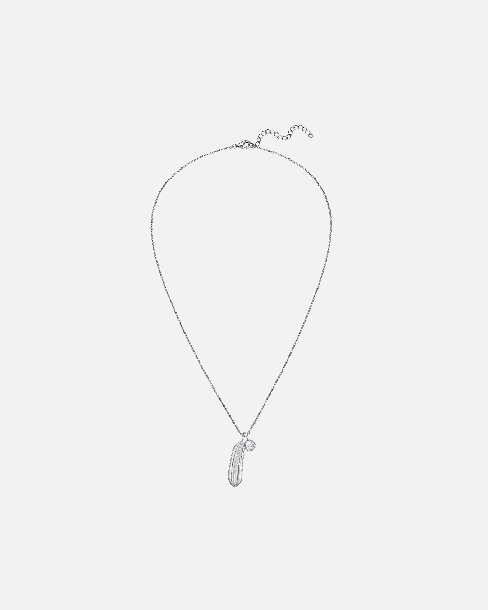 Naszyjnik dla Kobieta Rafaela Donata Łańcuszek Pióro z Srebro wysokiej próby w Srebrny 42,0 cm Basiskette + 5,0 cm Verlängerung