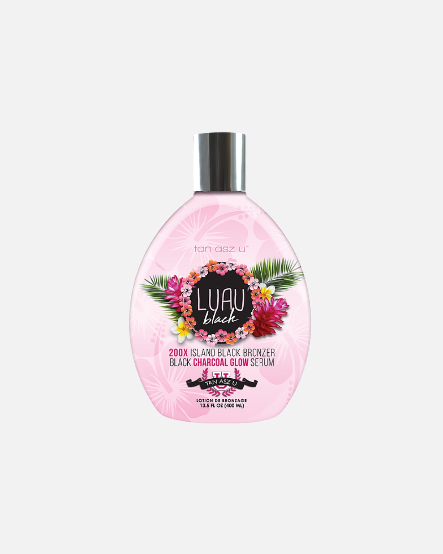 Samoopalacz dla Unisex Tan Asz U Default Brand Line Luau Black czarny bronzer do opalania z pyłem węglowym i masłami tropikalnymi 400 ml