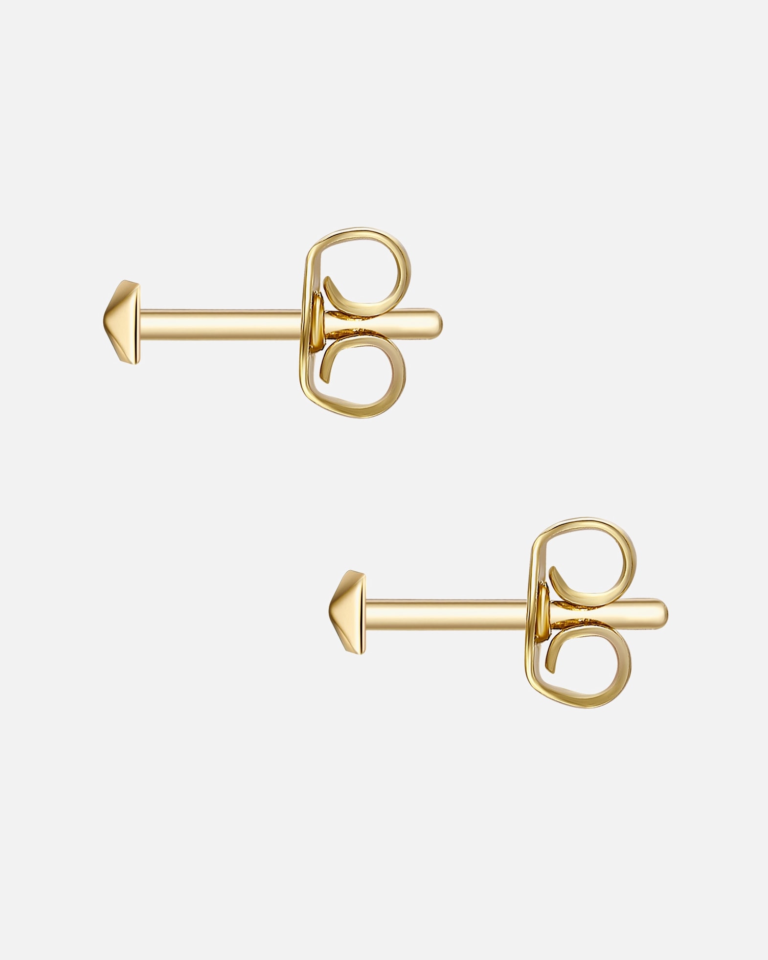 Kolczyki dla Kobieta Glanzstücke München Srebrne kolczyki sztyfty srebro wysokiej próby żółte złoto 3,5 mm