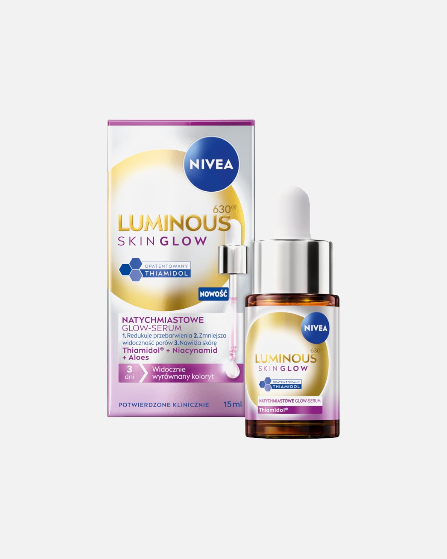 Emulsja do twarzy dla Kobieta NIVEA Luminous630® Skin Glow 15 ml