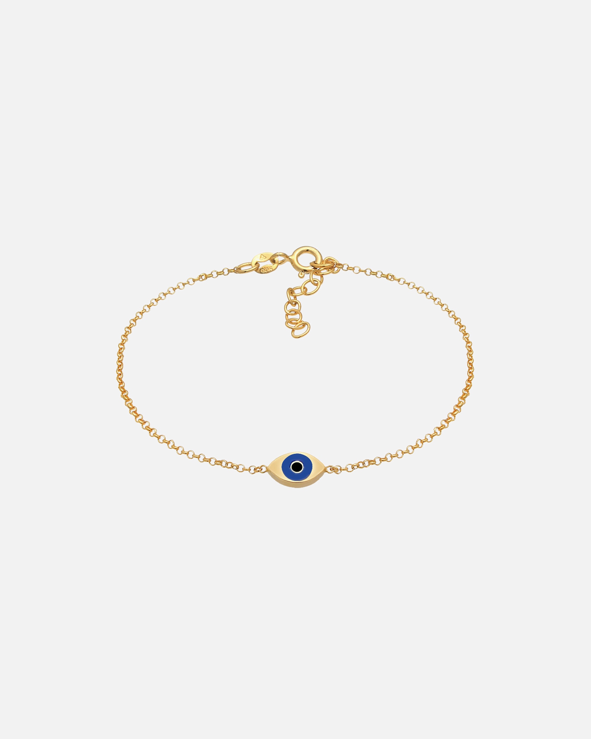 Bransoletka dla Kobieta Elli Damski naszyjnik z symbolem Evil Eye w groszkowy trend z emalią w srebrze próby 925 Sterling Silver goldfarben