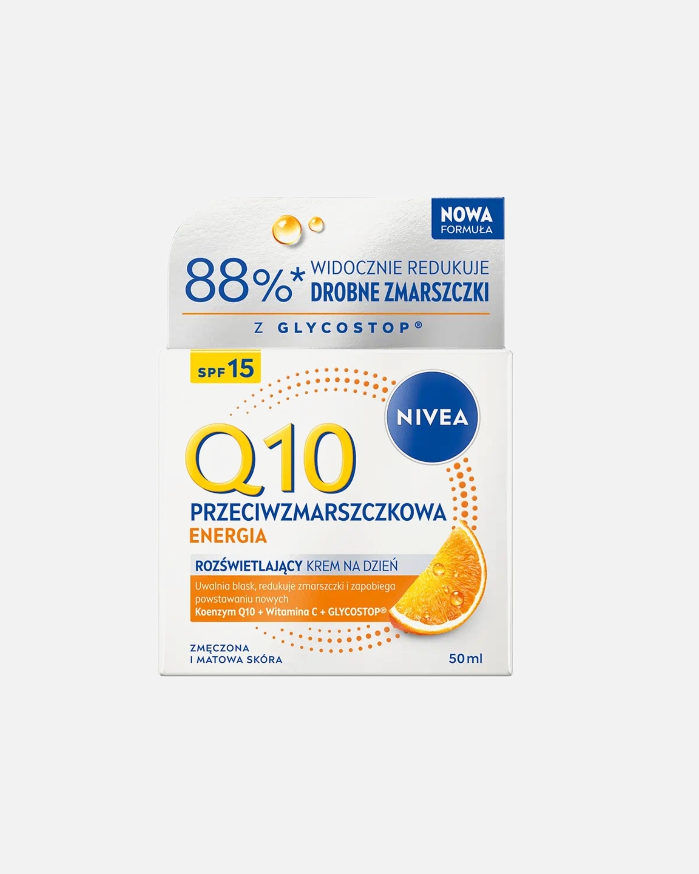 Krem do twarzy dla Kobieta NIVEA Q10 Przeciwzmarszczkowa Energia 50 ml
