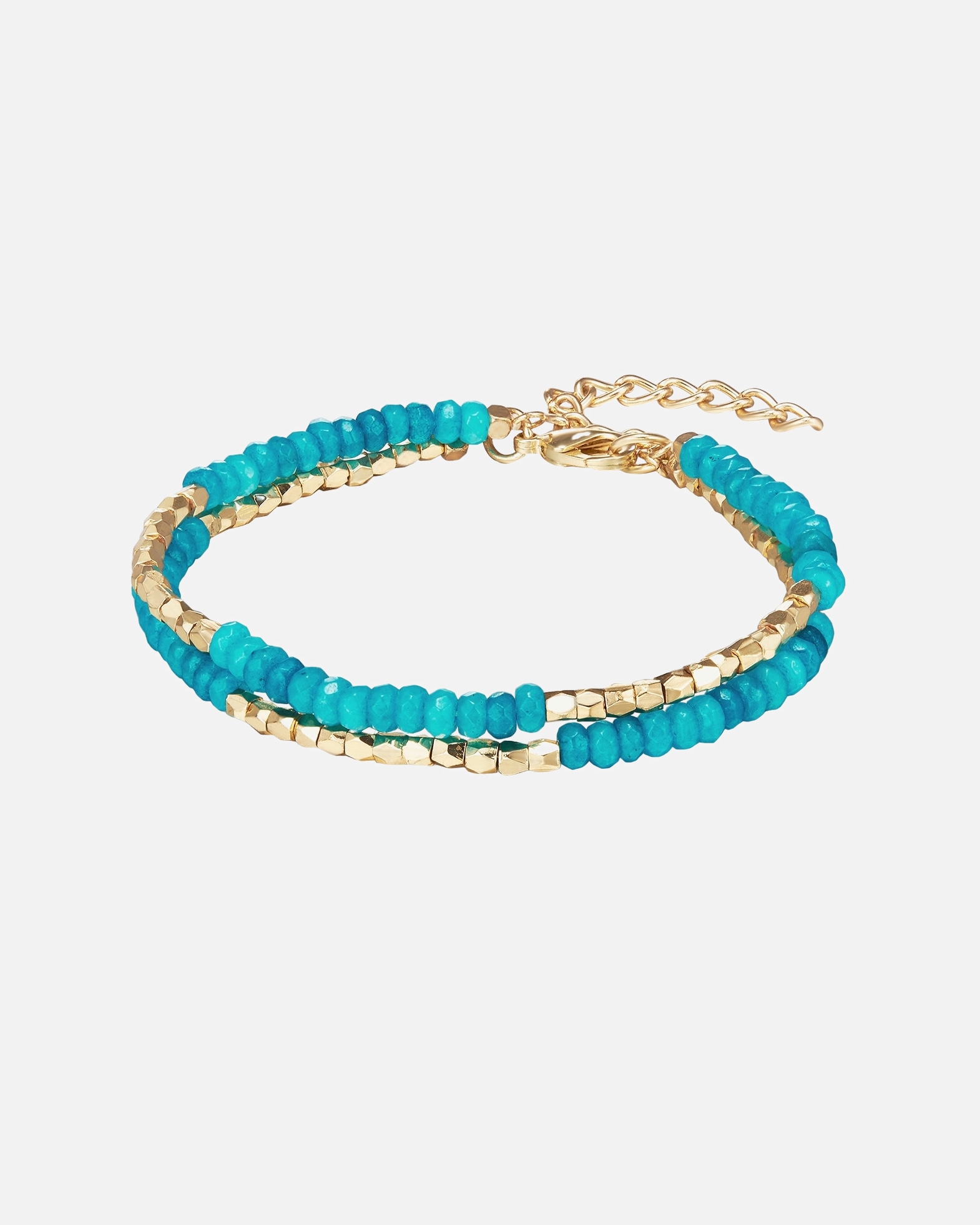 Bransoletka dla Kobieta Mosiadz KamieŃ naturalny 18,0 cm Basislänge + 5,0 cm Verlängerung