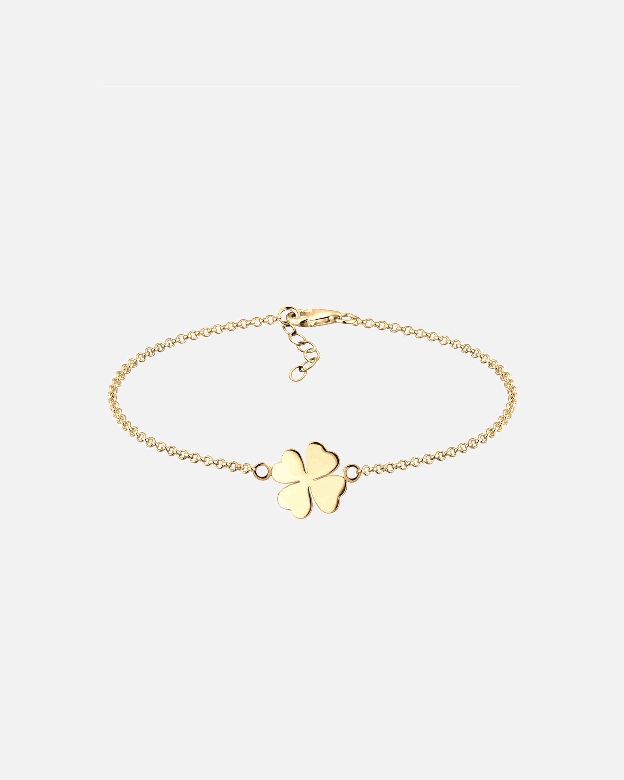Bransoletka dla Kobieta Elli Damski wisiorek koniczynka symbol szczęścia w srebrze próby 925 Sterling Silver goldfarben