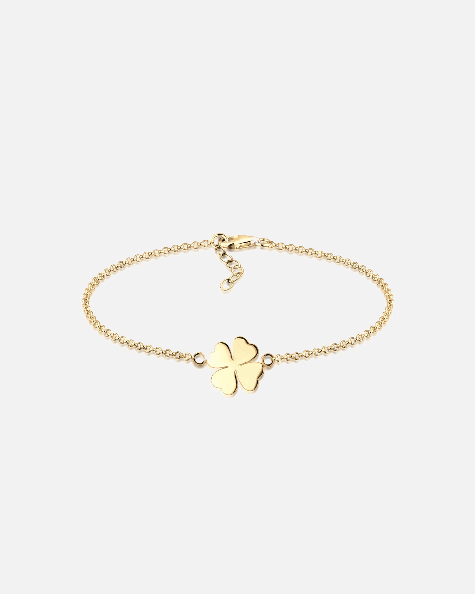 Bransoletka dla Kobieta Elli Damski wisiorek koniczynka symbol szczęścia w srebrze próby 925 Sterling Silver goldfarben