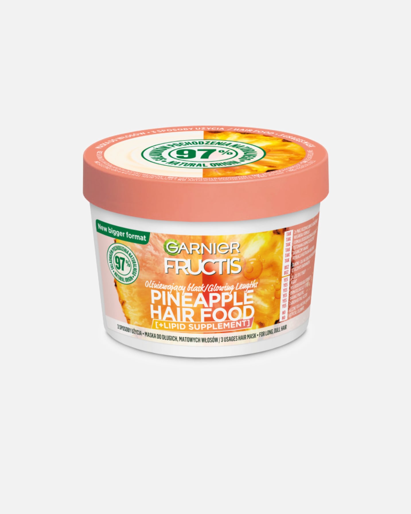 Maska do włosów dla Kobieta Garnier Fructis Pineapple Hair Food 400 ml
