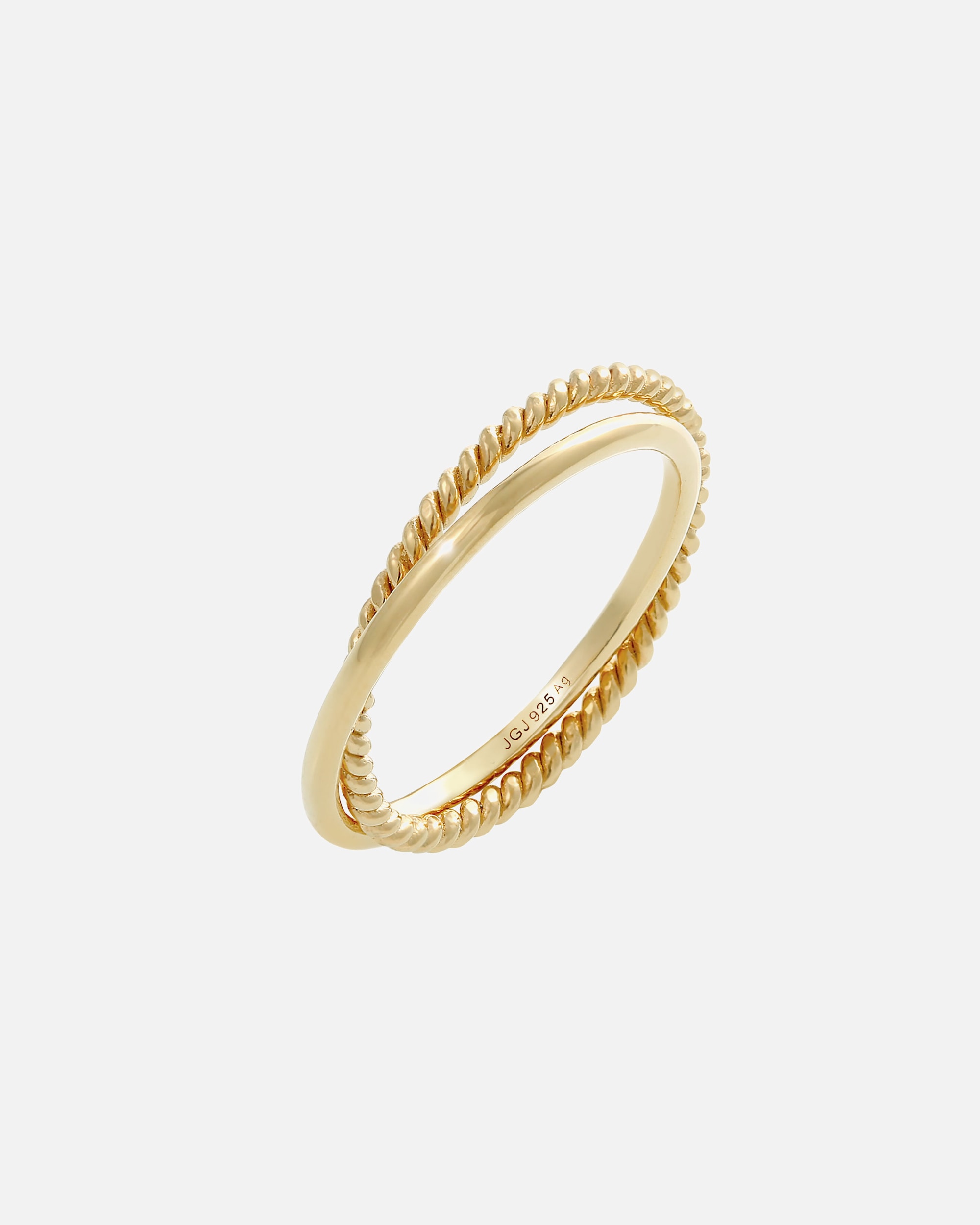 Pierścionek dla Kobieta Elli Klasyczny filigranowy zakręcony Twisted Trend w srebrze próby 925 Sterling Silver 50