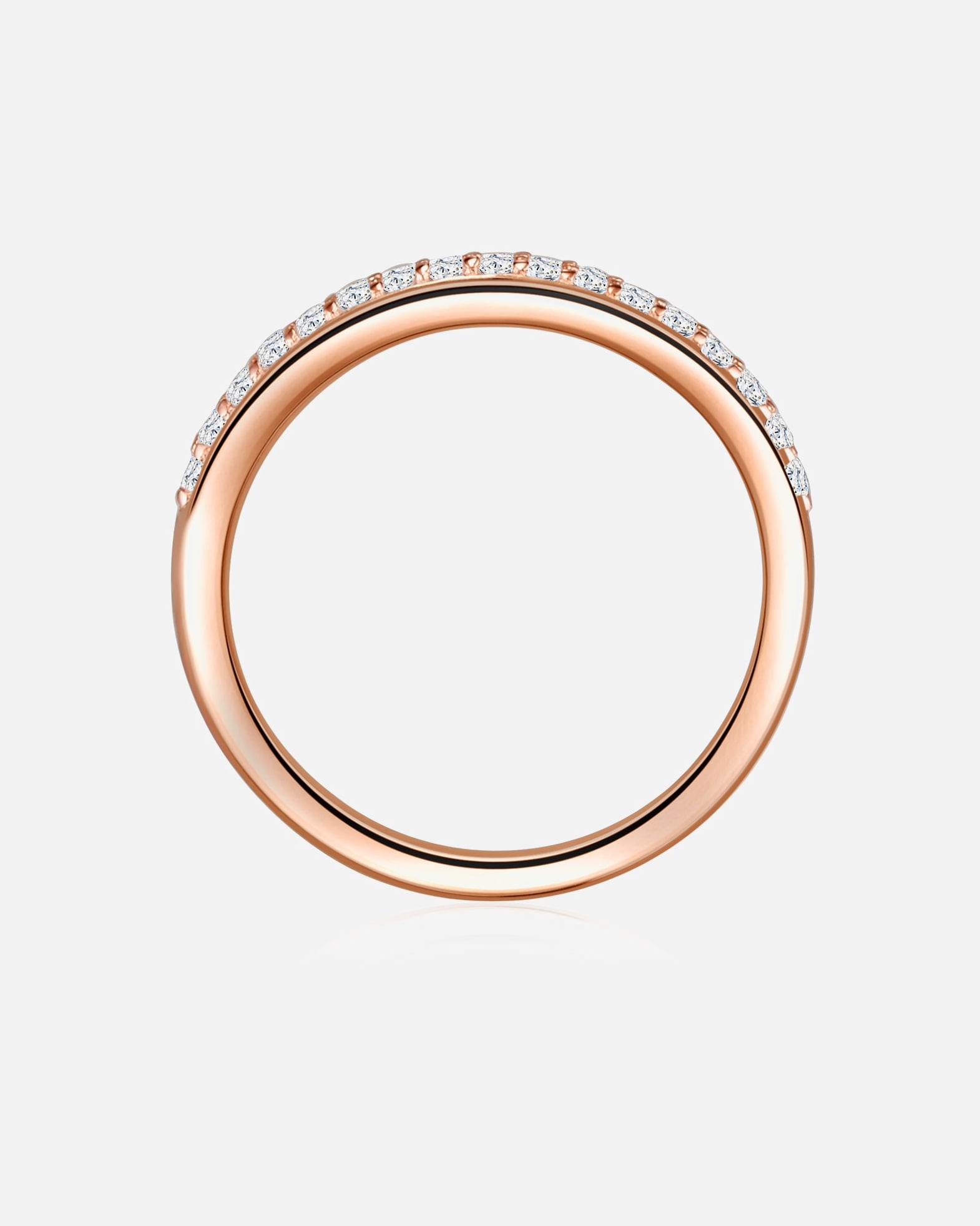 Pierścionek dla Kobieta Rafaela Donata Srebrny pierścionek srebro wysokiej próby Cyrkonia różowe złoto 52