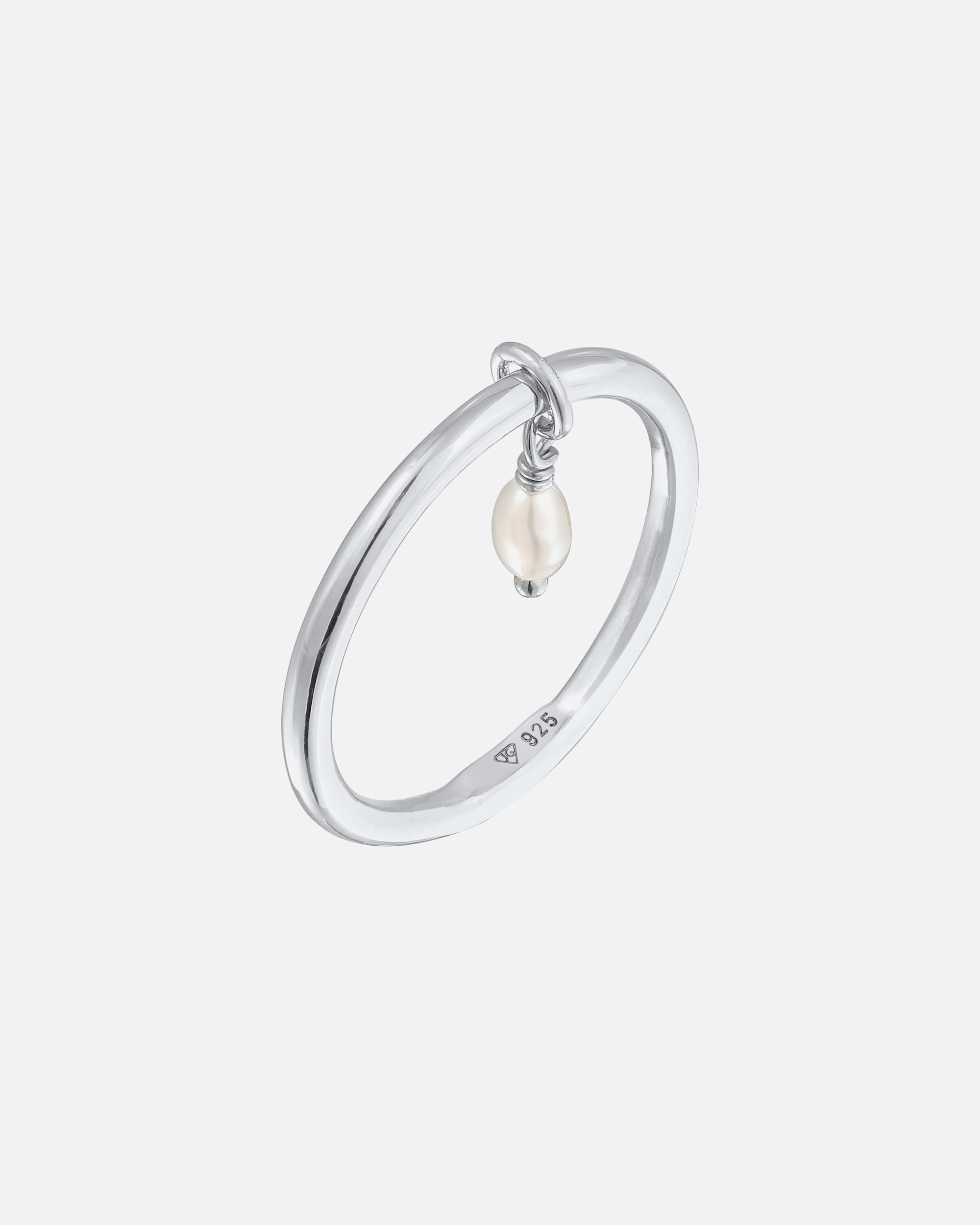 Pierścionek dla Kobieta Elli Damski do łączenia Basic z perłą hodowlana słodkowodną w srebrze próby 925 Sterling Silver 52