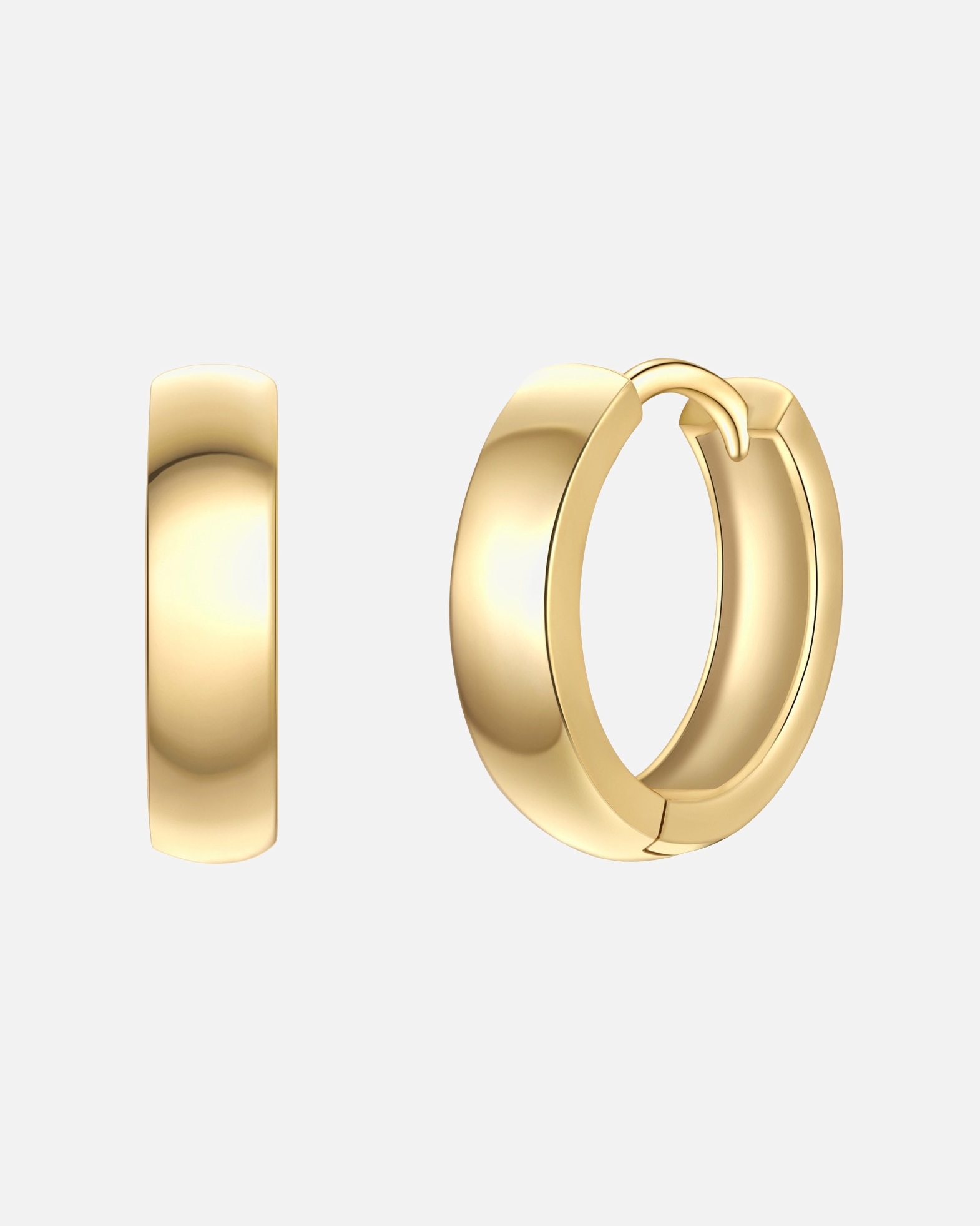 Obrączki dla Kobieta Kolczyki w Stop metali z Żółte złoto 13,4 mm