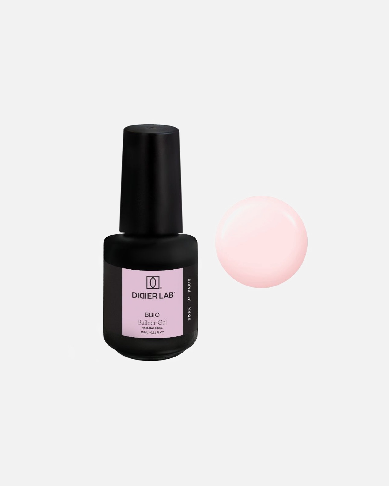 Lakier do paznokci dla Unisex Didier LAB Żel budujący w butelce BBIO natural rose