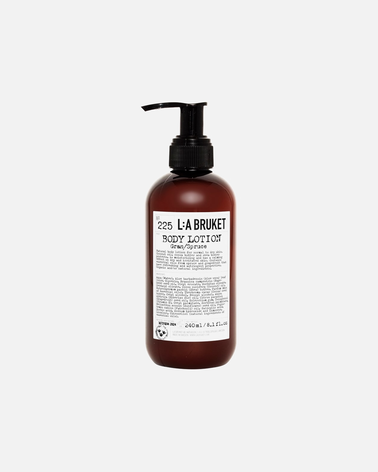 Emulsja do ciała dla Kobieta L:A BRUKET 225 Body Lotion Spruce 240 ml