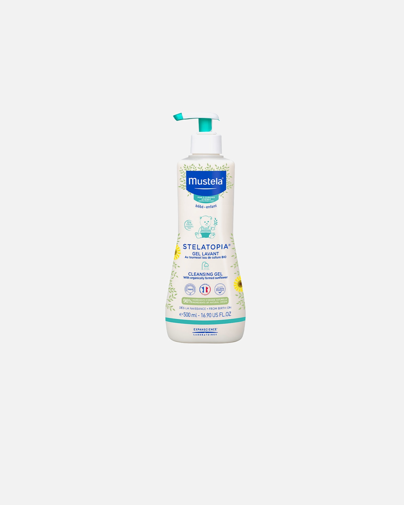 Żel pod prysznic dla dzieci dla Unisex Mustela Bebe Stelatopia żel oczyszczający 500 ml